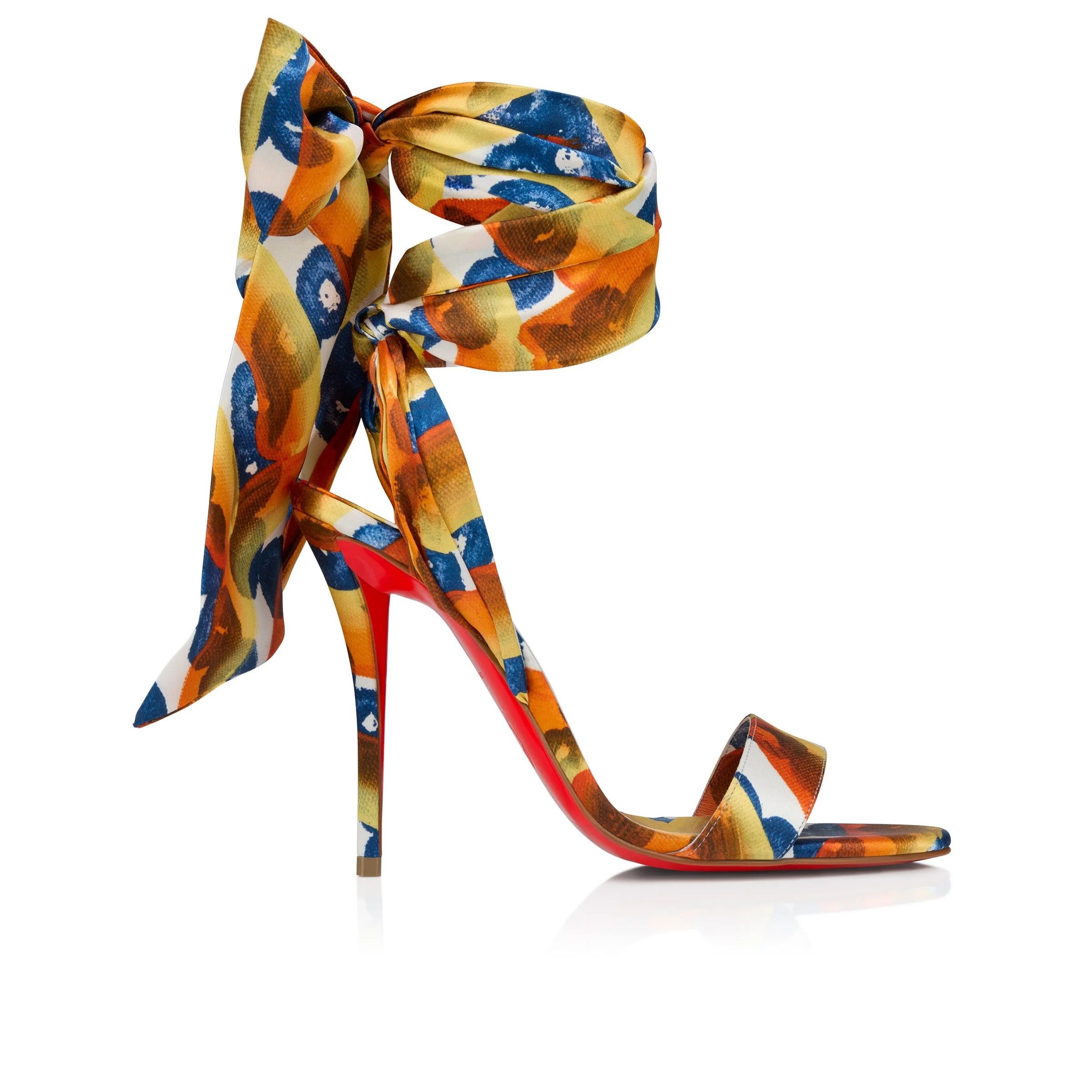 Christian Louboutin os11x0526 Miss Z 100mm Sandals Du Desert in Multicolor Size US 11 / IT 41 - 1 Thumbnail