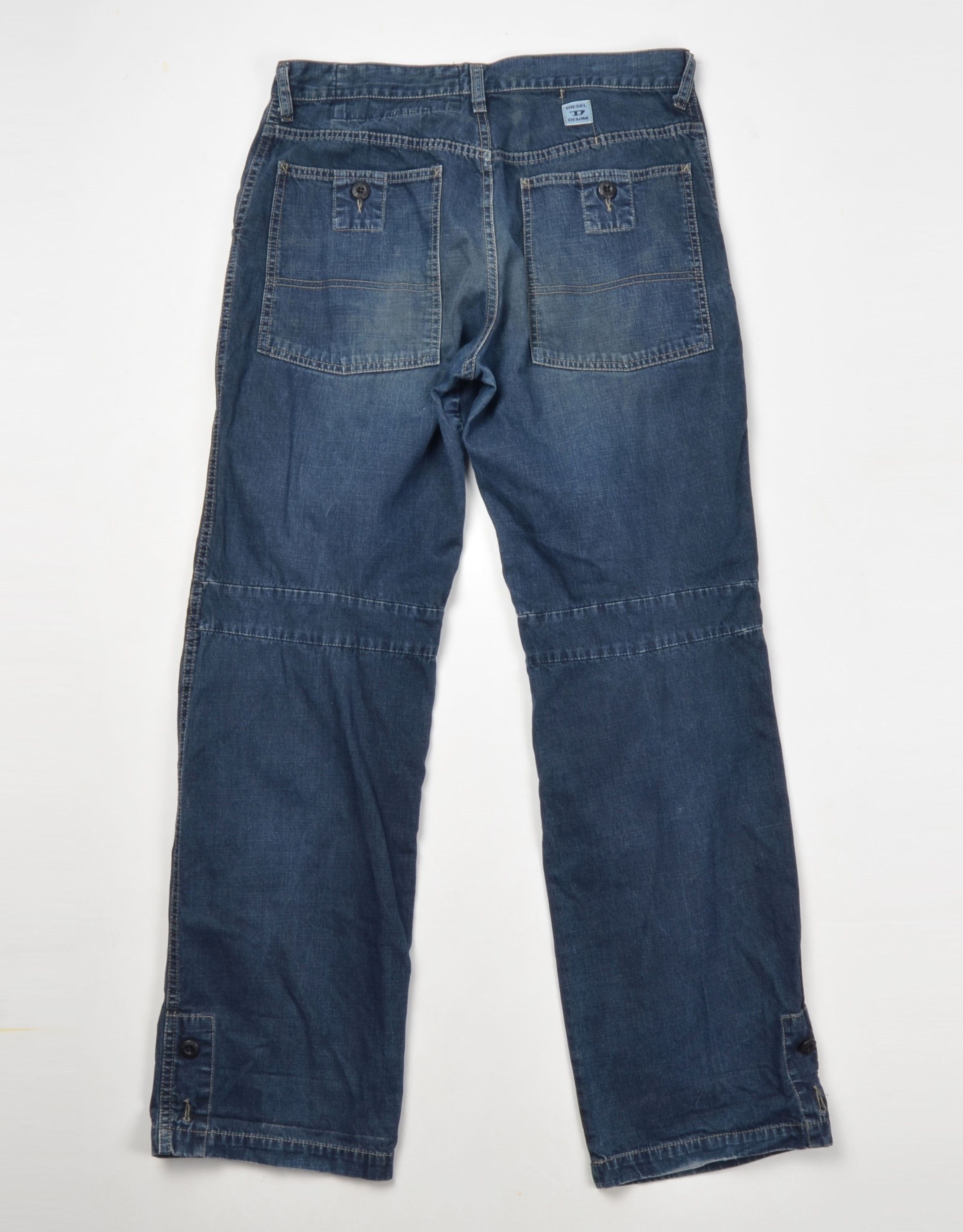 Diesel Diesel The Luxury of Durt Baggy Faded Blue Denim Jeans Y2K Size US 33 - 10 Thumbnail