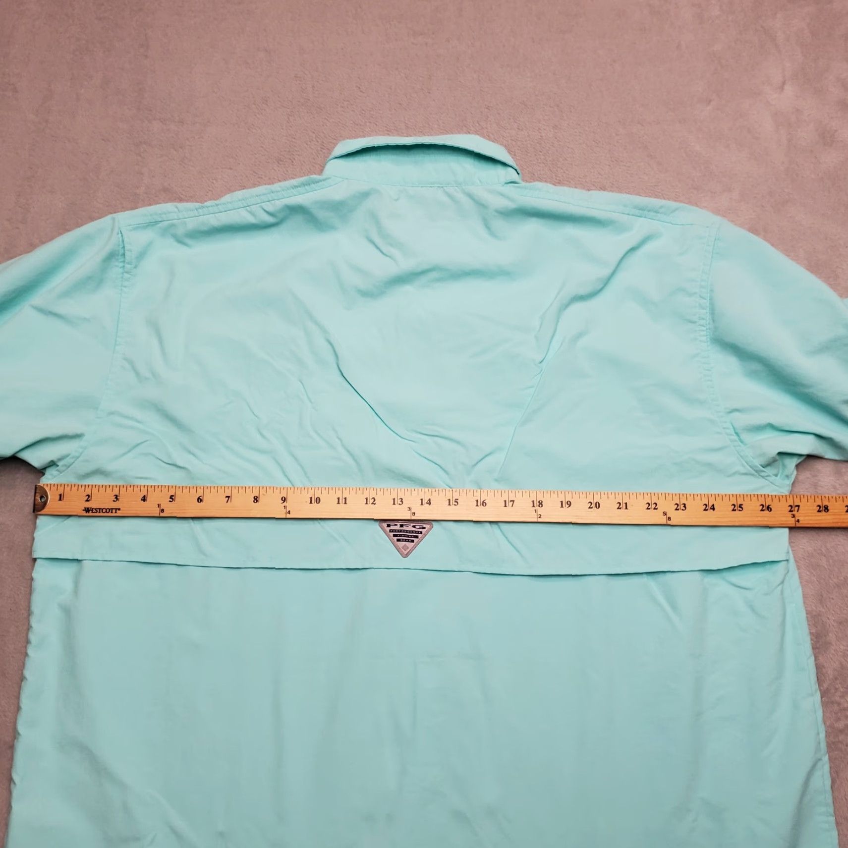 Vintage Columbia Performance Fishing Gear Shirt Men XL Turquoise Omni Shade Vented Nylon Shirt Size US XL / EU 56 / 4 - 7 Thumbnail