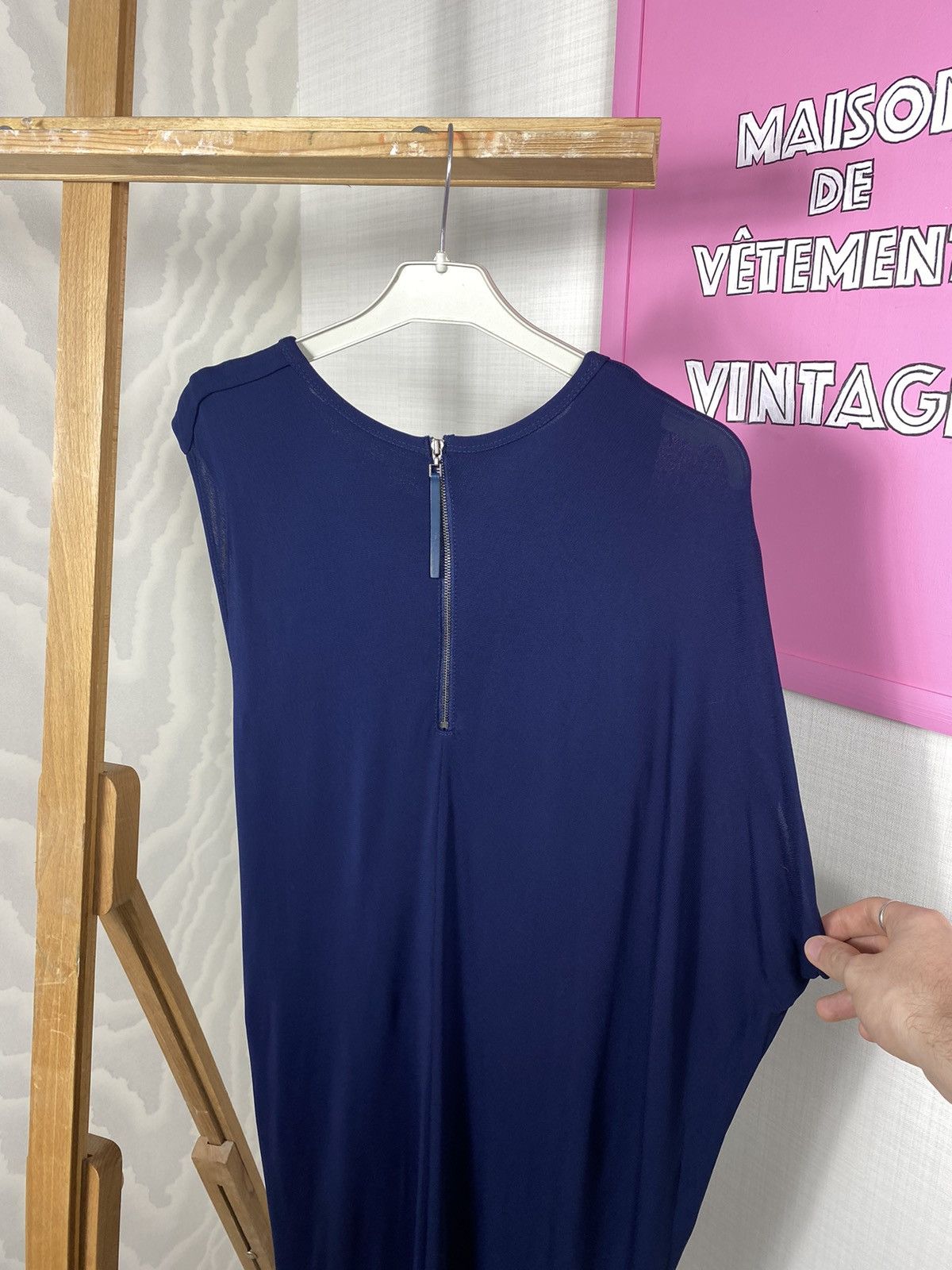 Helmut Lang Asymmetrical Shoulder Dress