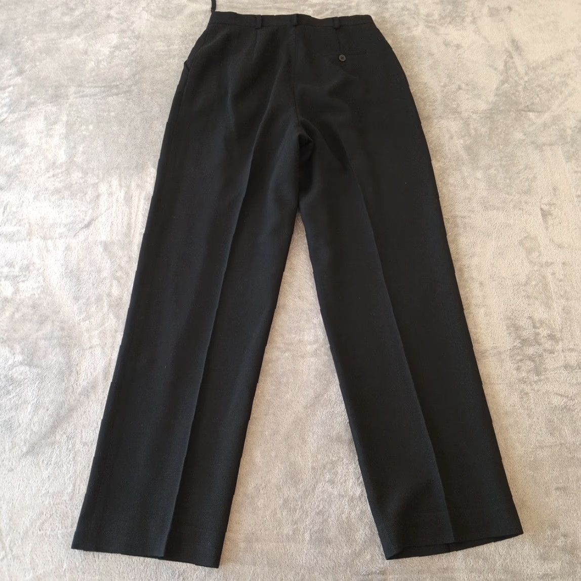 Jones New York Jones New York Dress Pants Womens Size 3 Black Virgin Wool Pleated Pockets Lined Size 26" / US 2 / IT 38 - 2 Thumbnail