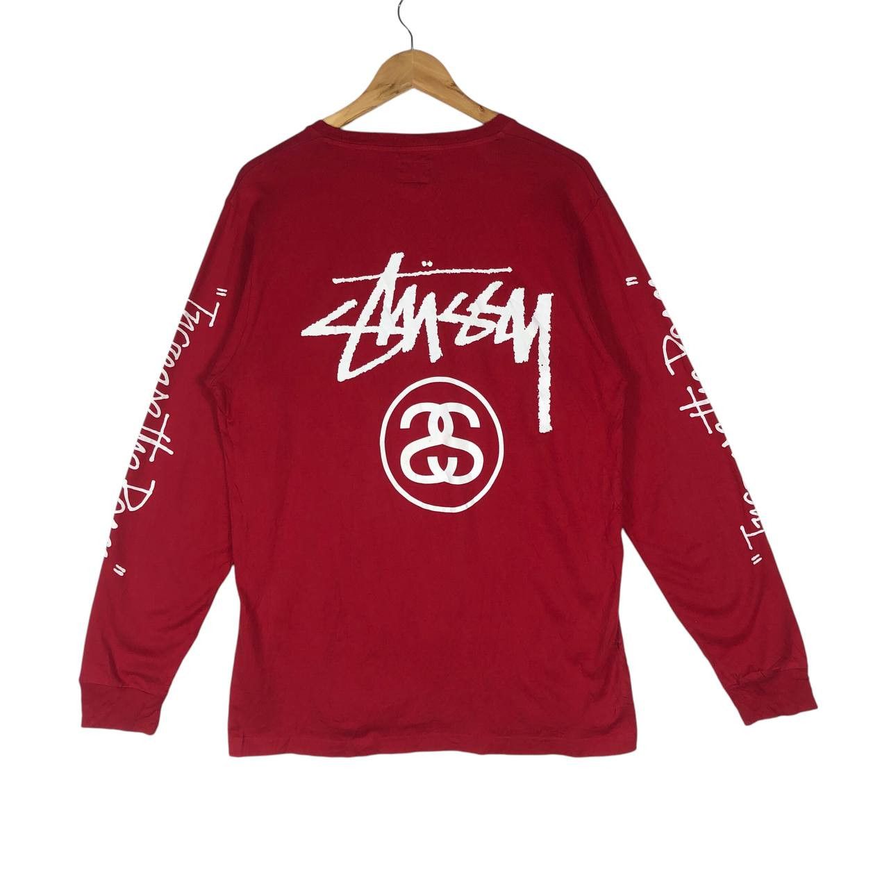 Stussy Vintage "Stussy" Increase The Peace Long Sleeve T-Shirt Size US L / EU 52-54 / 3 - 5 Thumbnail