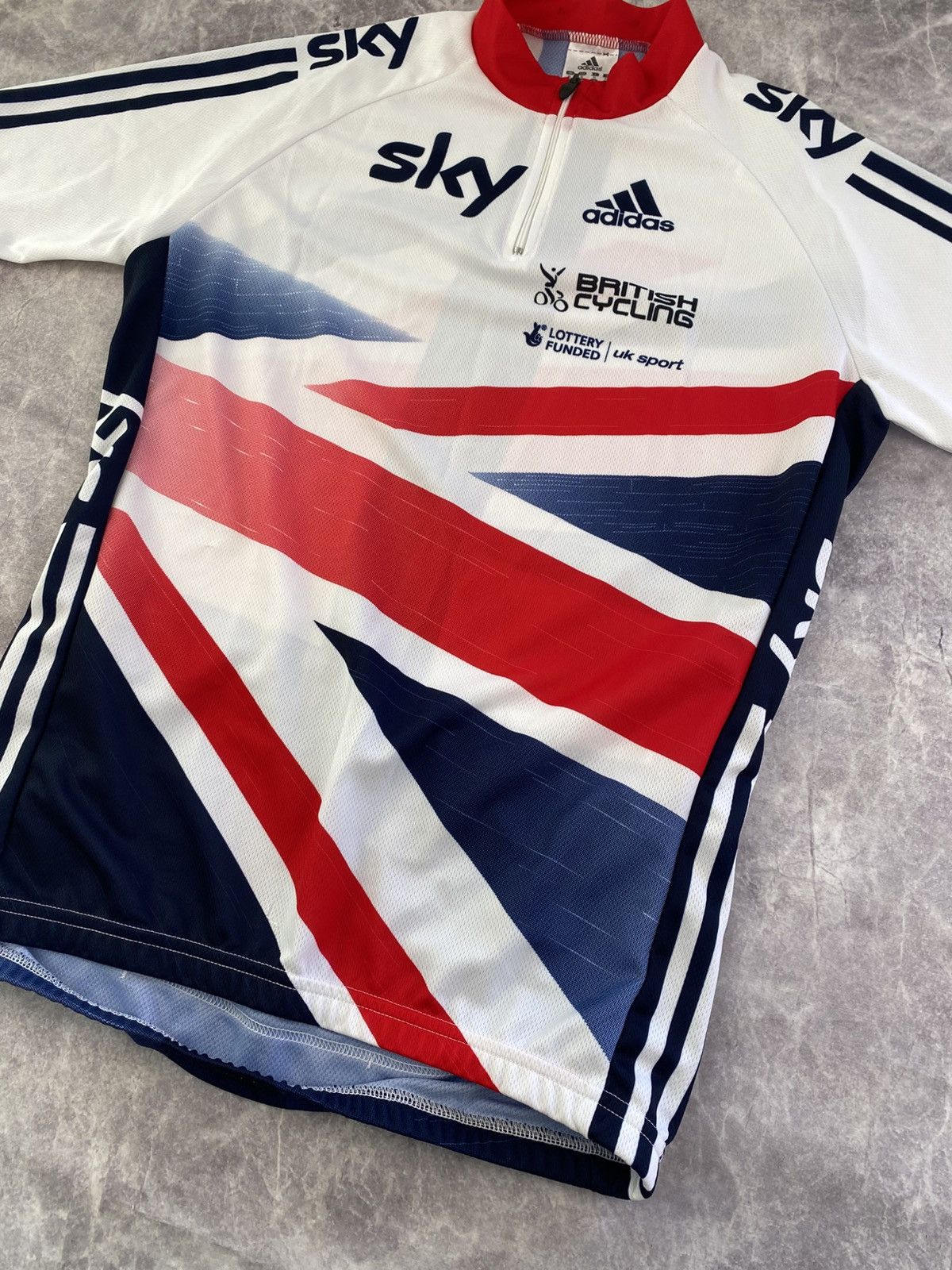 Adidas Adidas British Cycling British Flag Full Print Jersey Sz: XL Size US XL / EU 56 / 4 - 2 Thumbnail