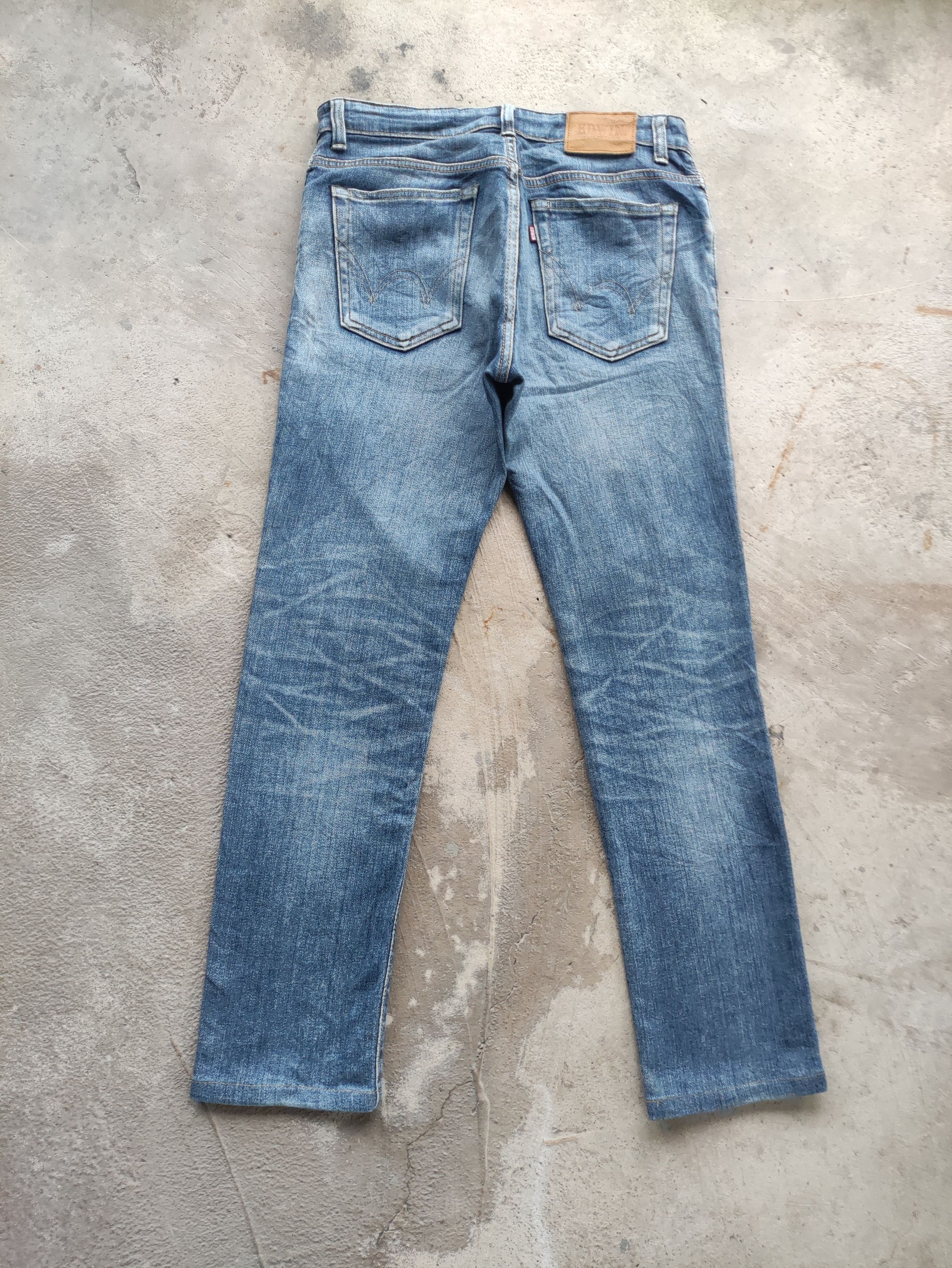 Edwin Vintage Edwin Japan Jean Distressed Faded Denim Size US 31 - 9 Thumbnail