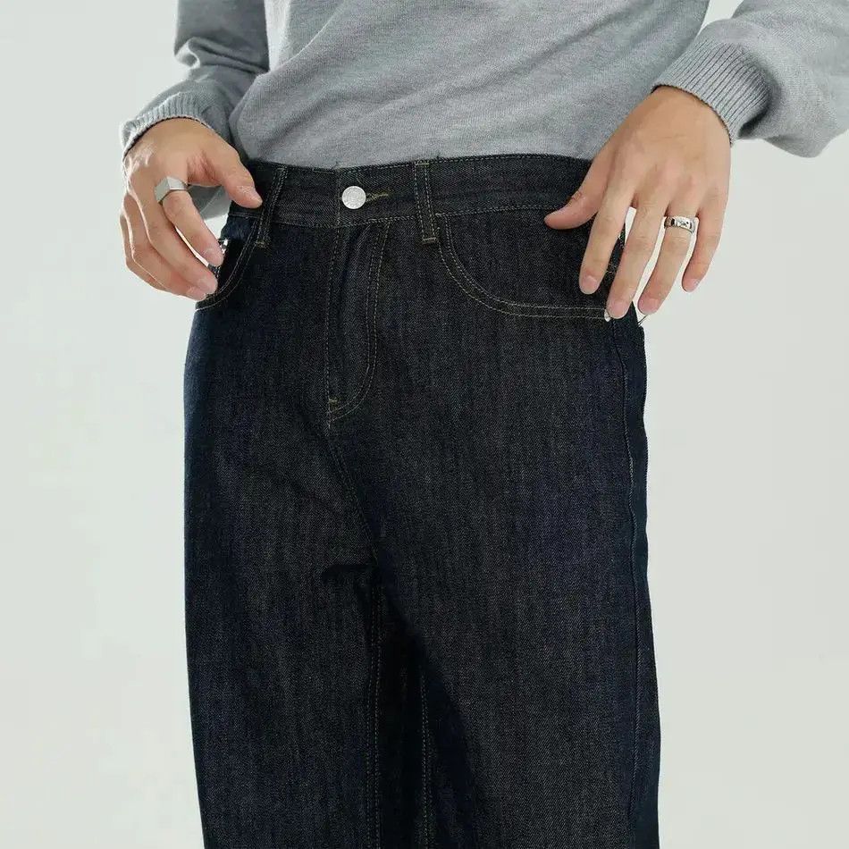 Japanese Brand Retro loose straight leg jeans Size US 32 / EU 48 - 3 Thumbnail