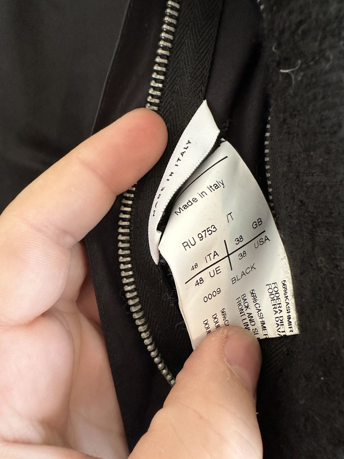 Rick Owens Shawl Neck Cashmere Blazer Size 38L - 14 Thumbnail