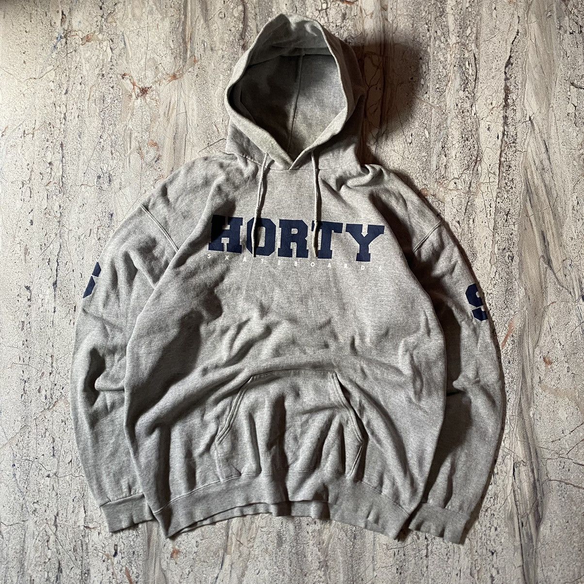 Shorty's Skateboards × Vintage 1990's Shortys Skateboard gray Hoodie Size US L / EU 52-54 / 3 - 2 Thumbnail