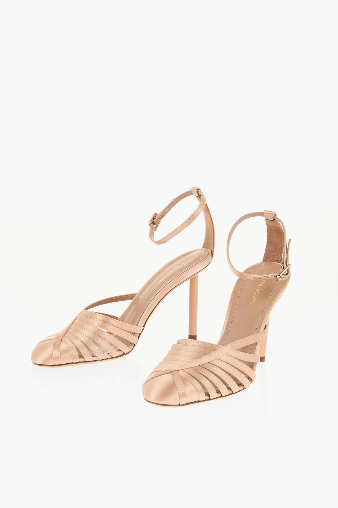 Salvatore Ferragamo og1mm0426 Satin Sandals in Pink Size US 6 / IT 36 - 3 Thumbnail