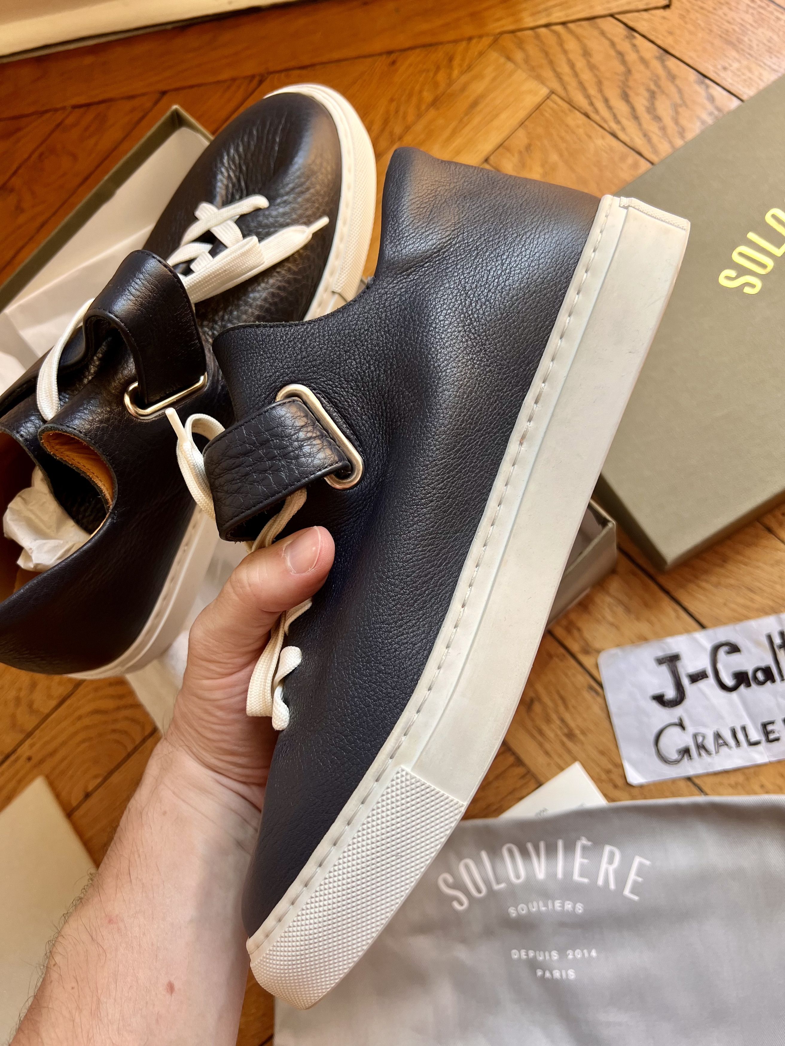 Jacques Soloviere × Saint Laurent Paris Calf leather Rodolphe sneaker Size US 9 / EU 42 - 12 Thumbnail