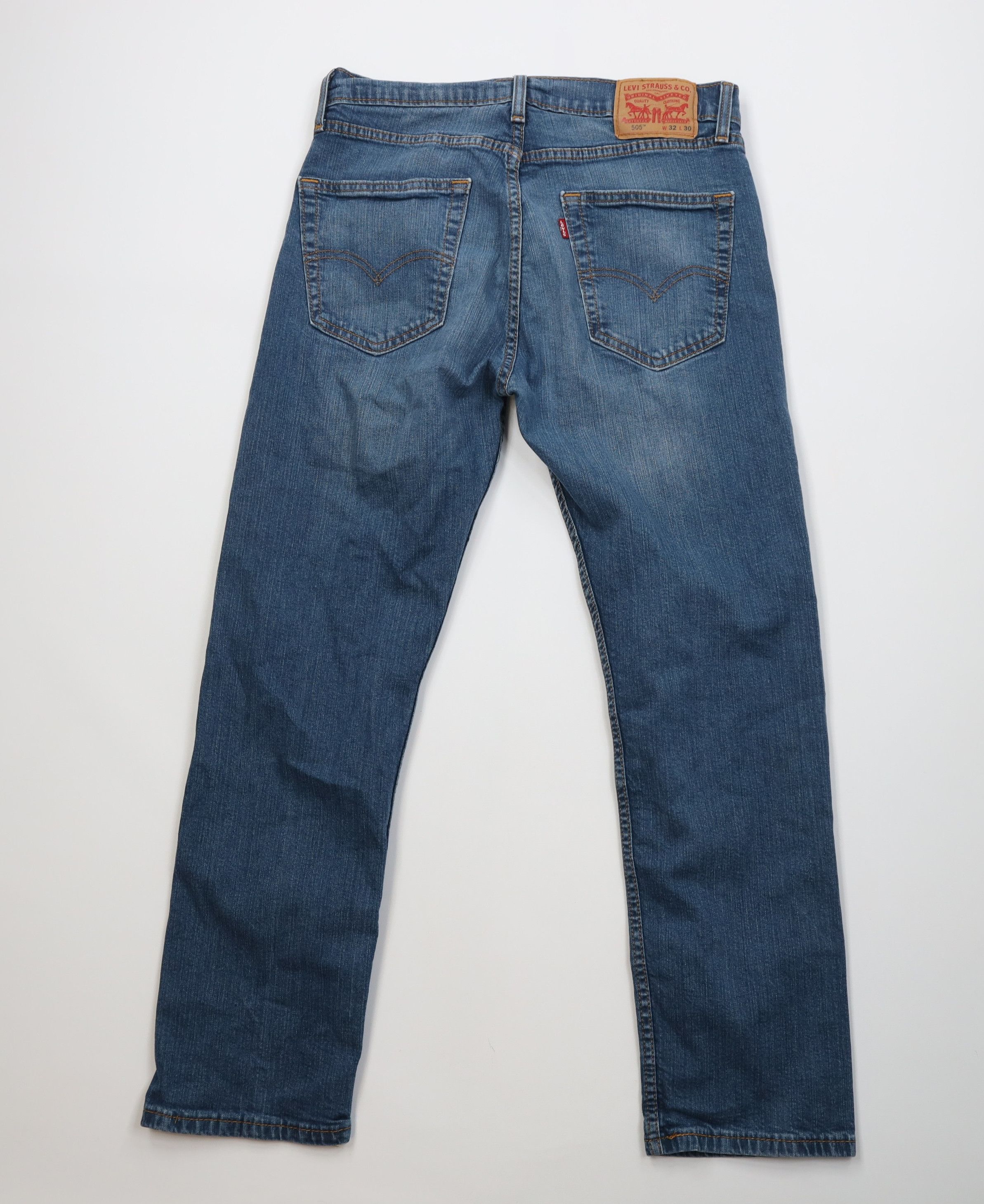 Levi's Vintage Y2K Levis 505 Regular Straight Leg Jeans Blue Size US 32 / EU 48 - 9 Thumbnail