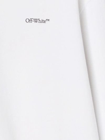 Off-White o1gr1nt0125 Floral Embroidered Arrow Reg Hoodie in White Size XS / US 0-2 / IT 36-38 - 5 Thumbnail