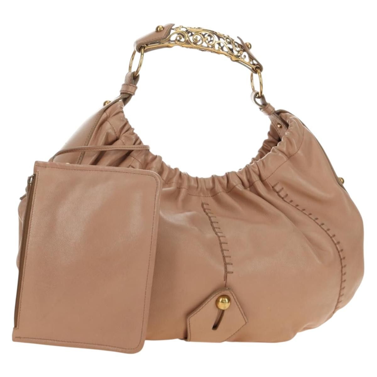 Saint Laurent Paris SAINT LAURENT Mombasa Shoulder Bag Leather Pink Gold Auth Size ONE SIZE - 1 Thumbnail