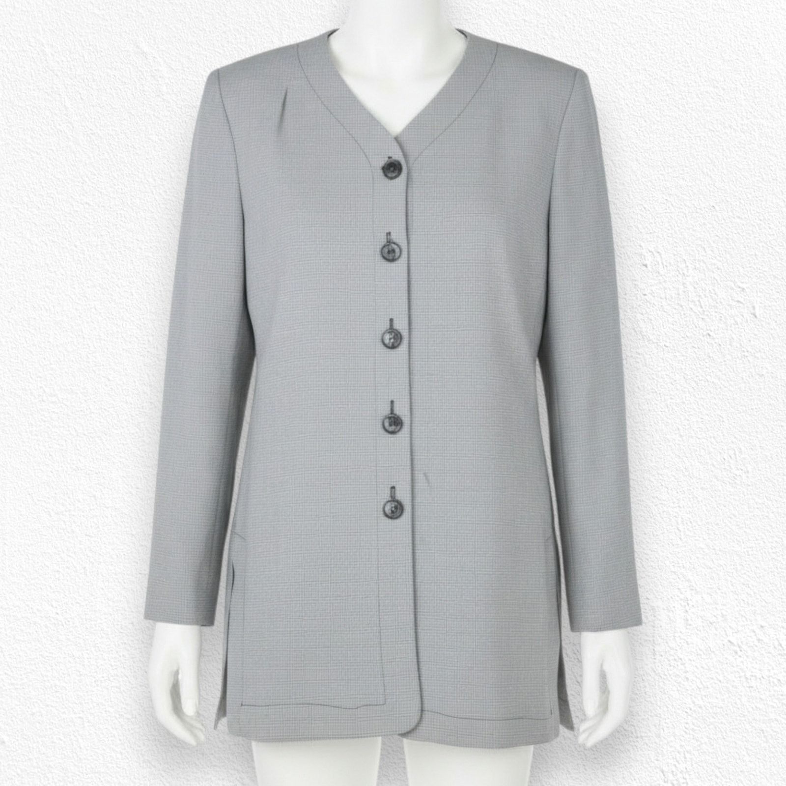 Vintage Vintage Black Mini Houndstooth Blazer Size Medium Size M / US 6-8 / IT 42-44 - 1 Thumbnail