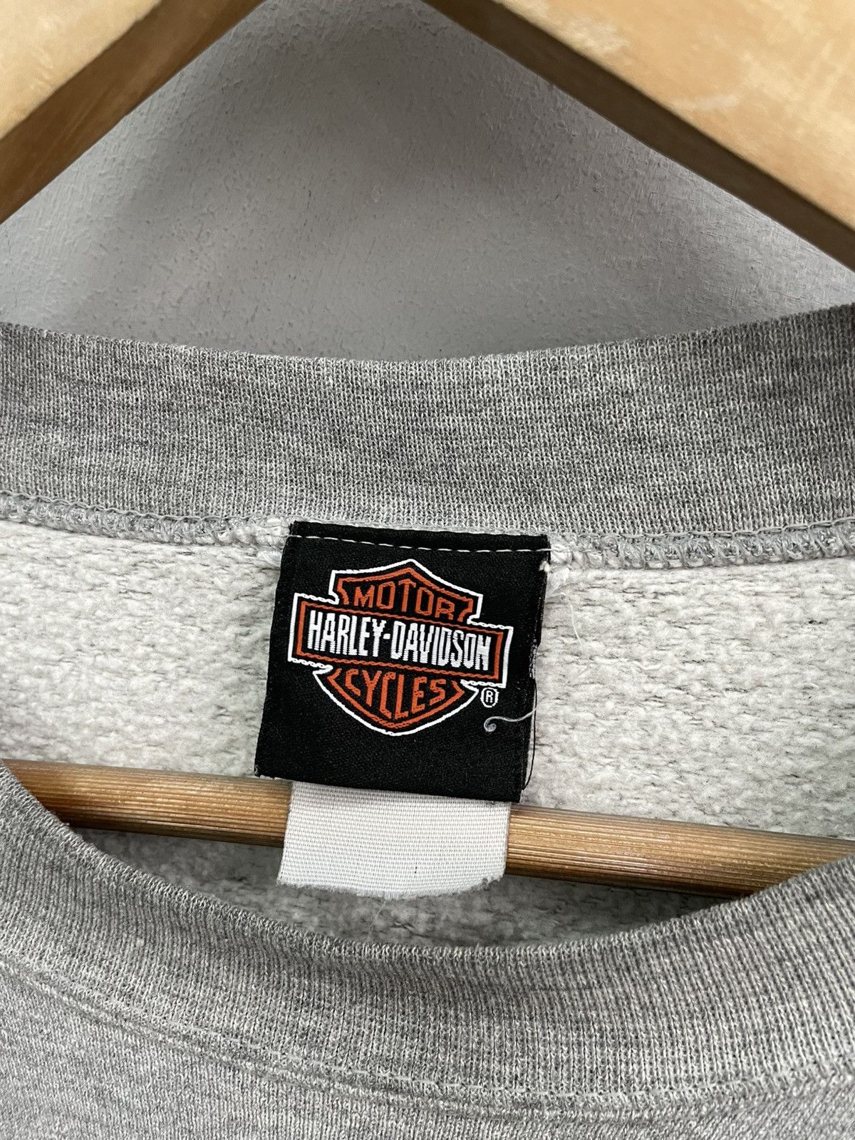 Harley Davidson Retro flames Harley Davidson boxy fit sweatshirt y2k Size US L / EU 52-54 / 3 - 3 Thumbnail