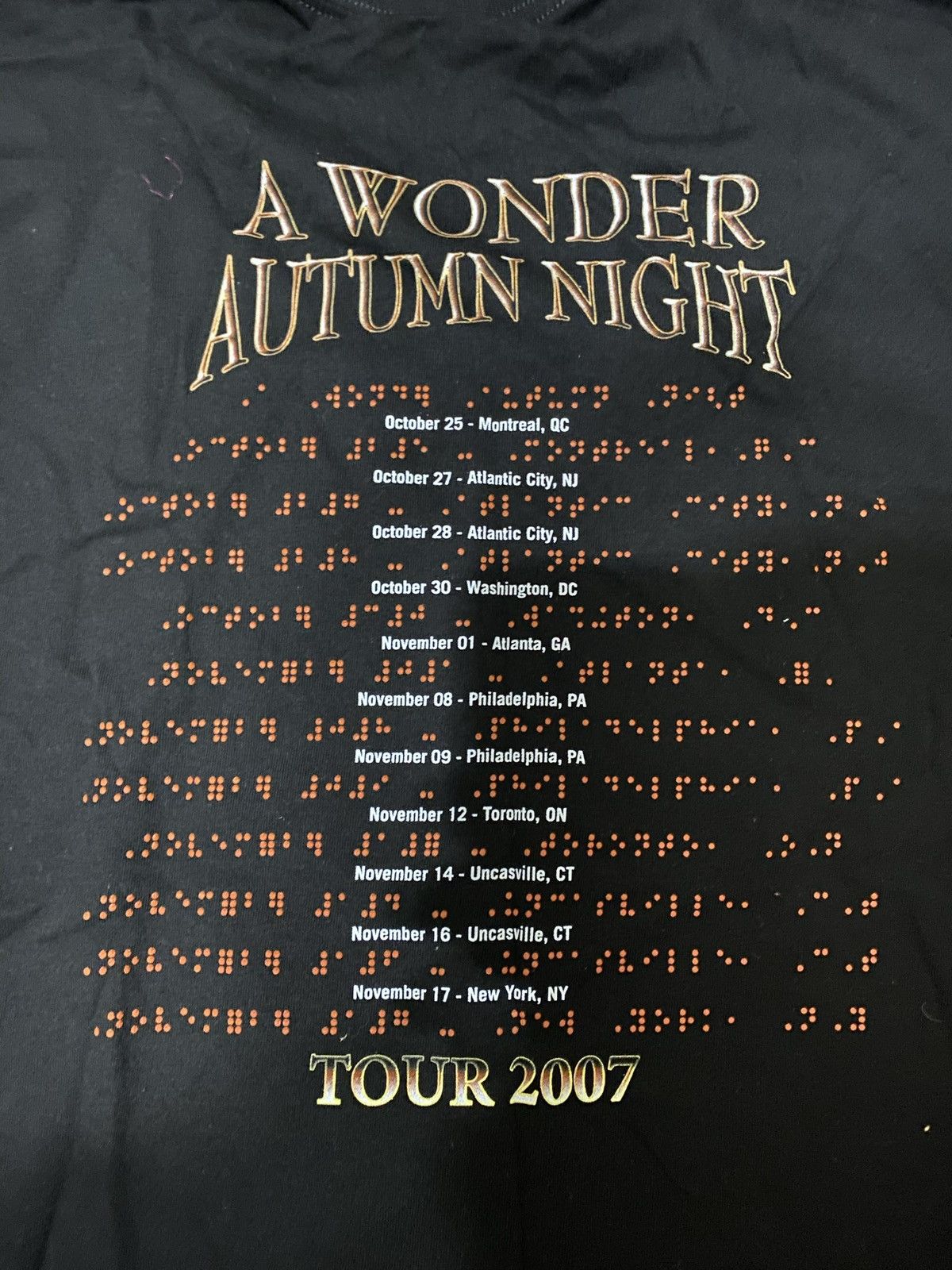 Vintage Vintage 2007 Stevie Wonder "A Wonder Autumn Night" Shirt Size US XL / EU 56 / 4 - 8 Thumbnail
