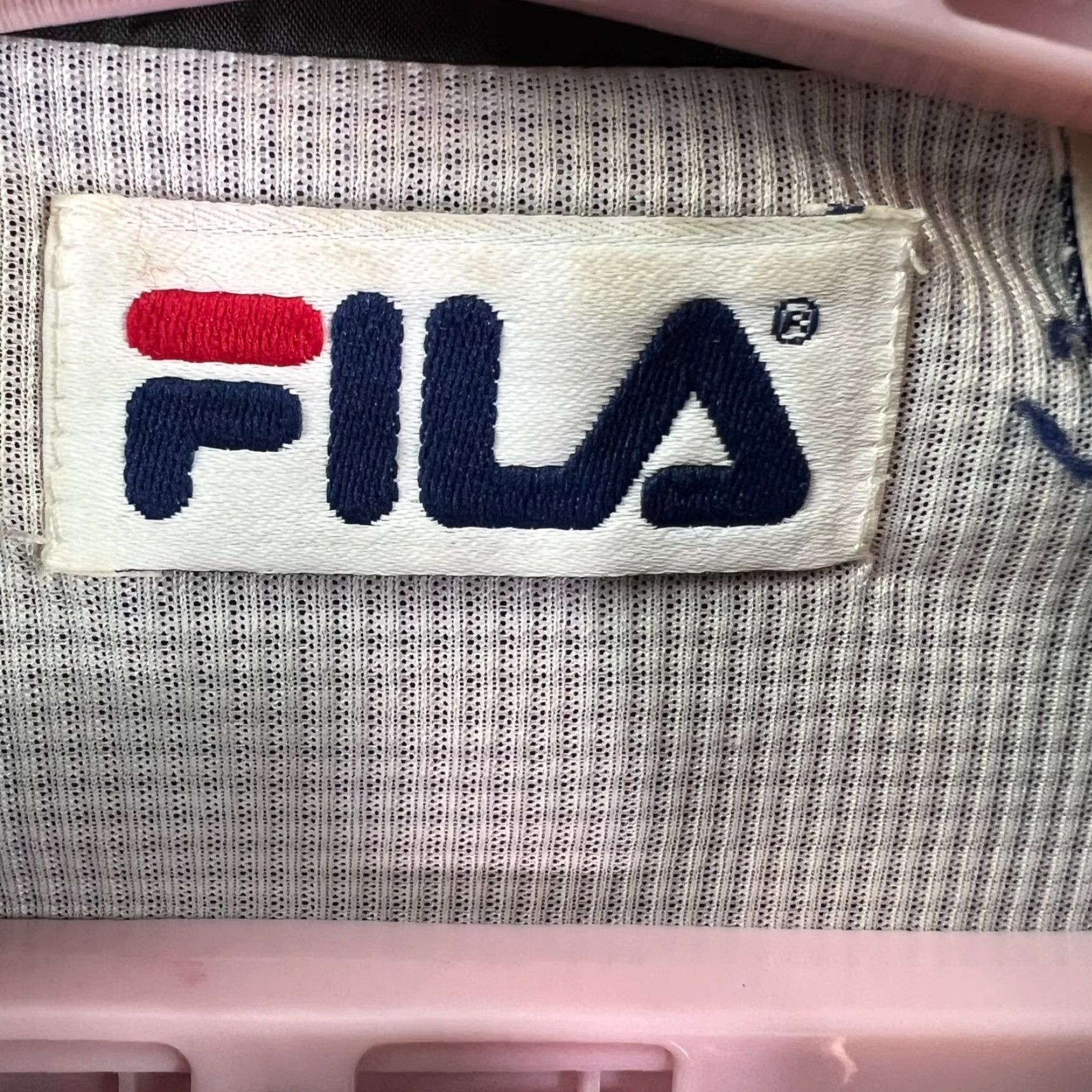 Fila VTG FILA Windbreaker Jacket Full Zip Warm-up Rain Mens Size L Black/White Lined Size US L / EU 52-54 / 3 - 4 Thumbnail