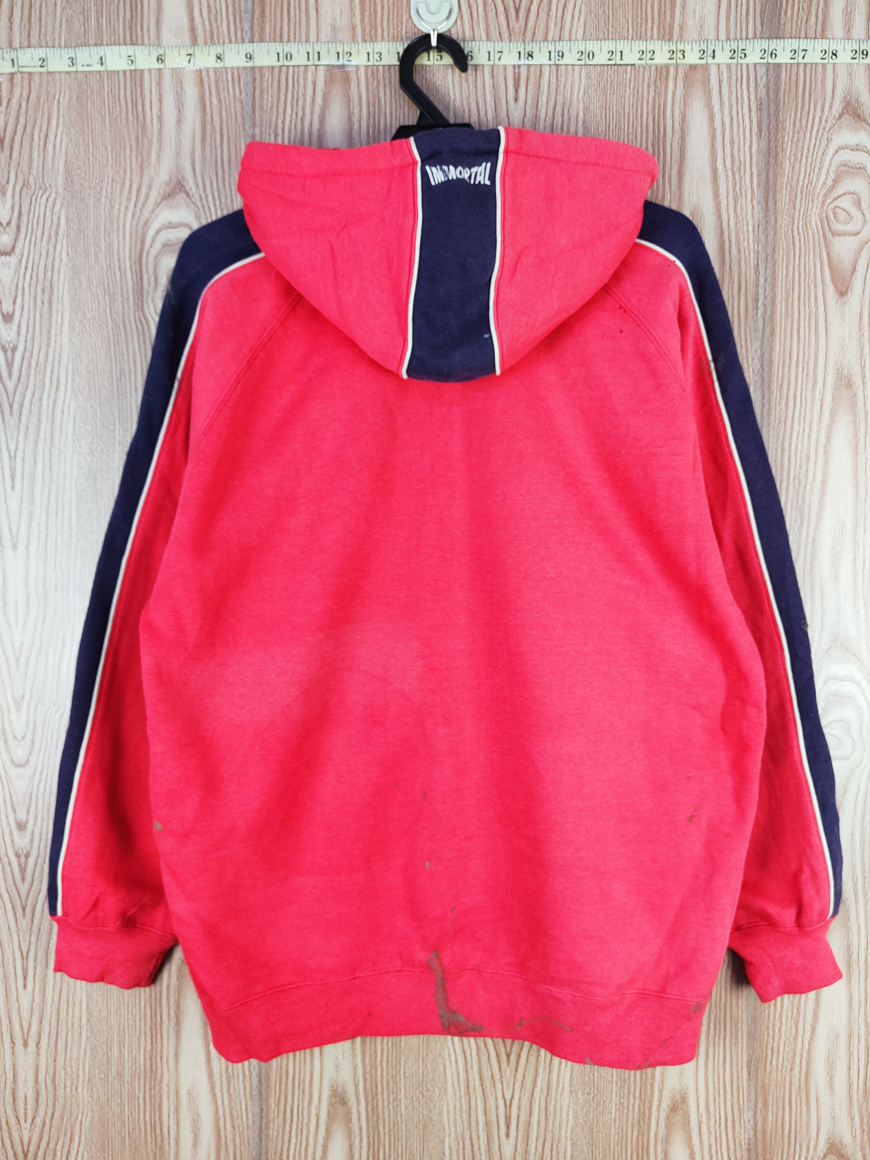 Japanese Brand × Vintage Very rare item 🔥 Immortal Red Hoodie Sweaters Size US L / EU 52-54 / 3 - 8 Thumbnail