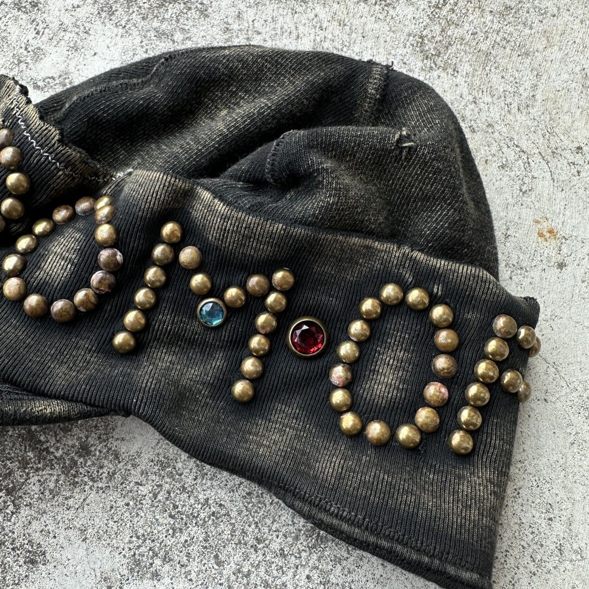 Kapital Conductor Cap Old man Kingdom of K Studded Jewel gemstone Size ONE SIZE - 5 Thumbnail