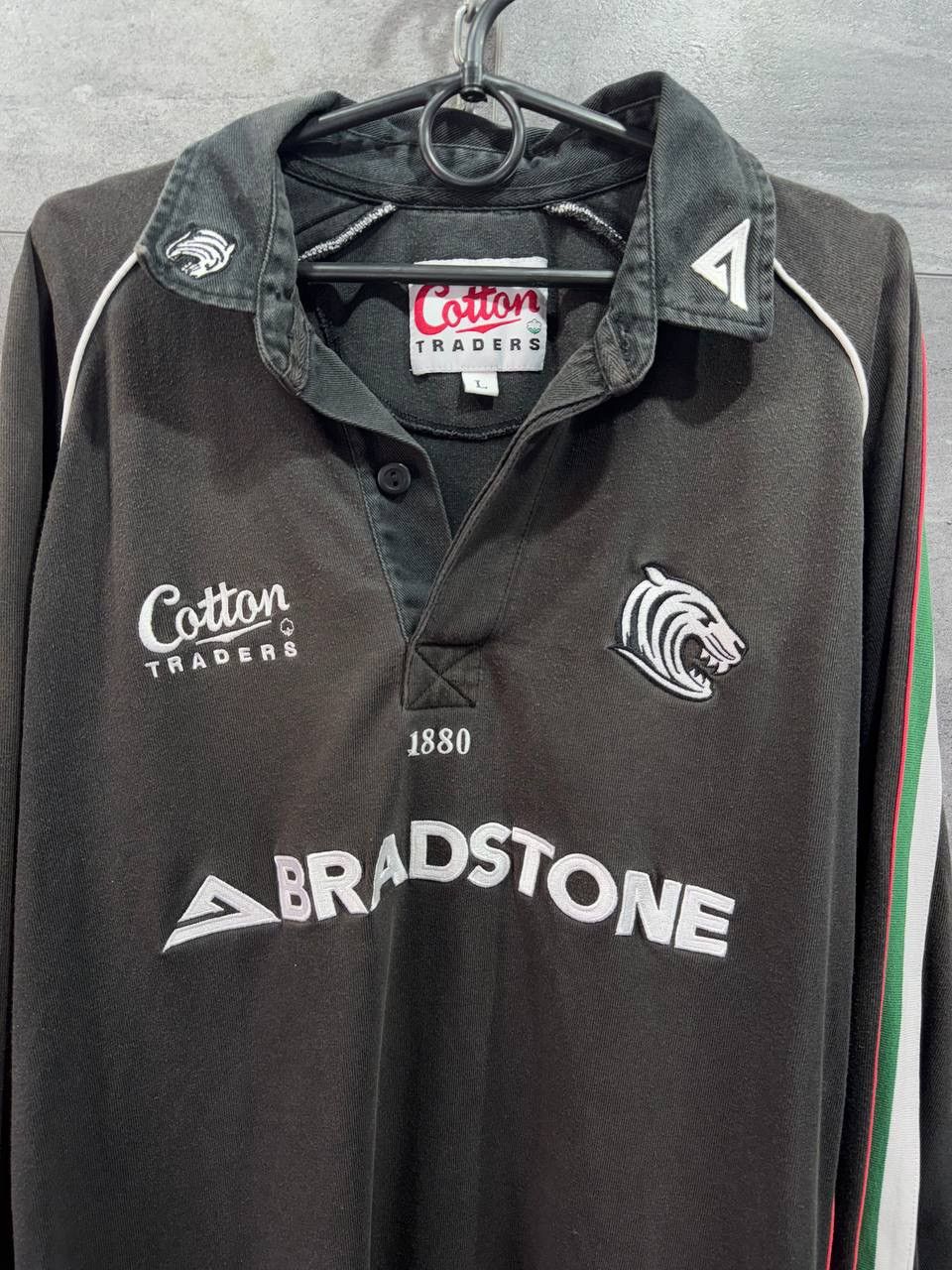 Cotton Traders Leicester Tigers Cotton Traders Vintag Rugby Shirt Bradstone Size US L / EU 52-54 / 3 - 6 Thumbnail