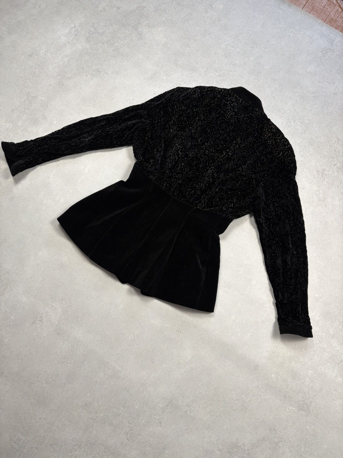 Thierry Mugler Thierry Mugler 1989 Vintage Black Velvet Suit Skirt Set Size M / US 6-8 / IT 42-44 - 23 Thumbnail
