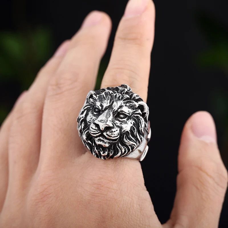 Japanese Brand × Jewelry × Vintage Lion Head Ring Size ONE SIZE - 6 Thumbnail