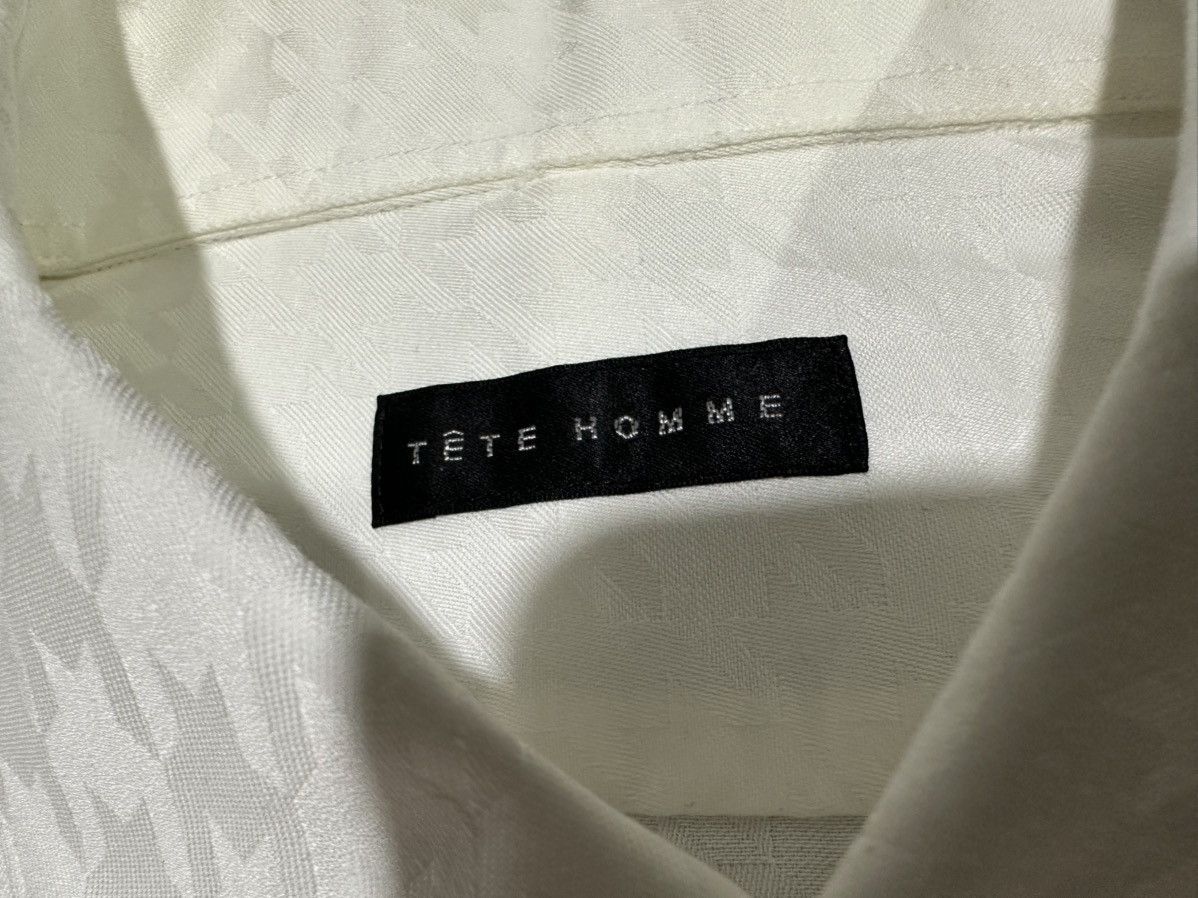 Tete Homme 🔥Vintage Tete Homme Houndstooth Shirt Size US M / EU 48-50 / 2 - 5 Thumbnail