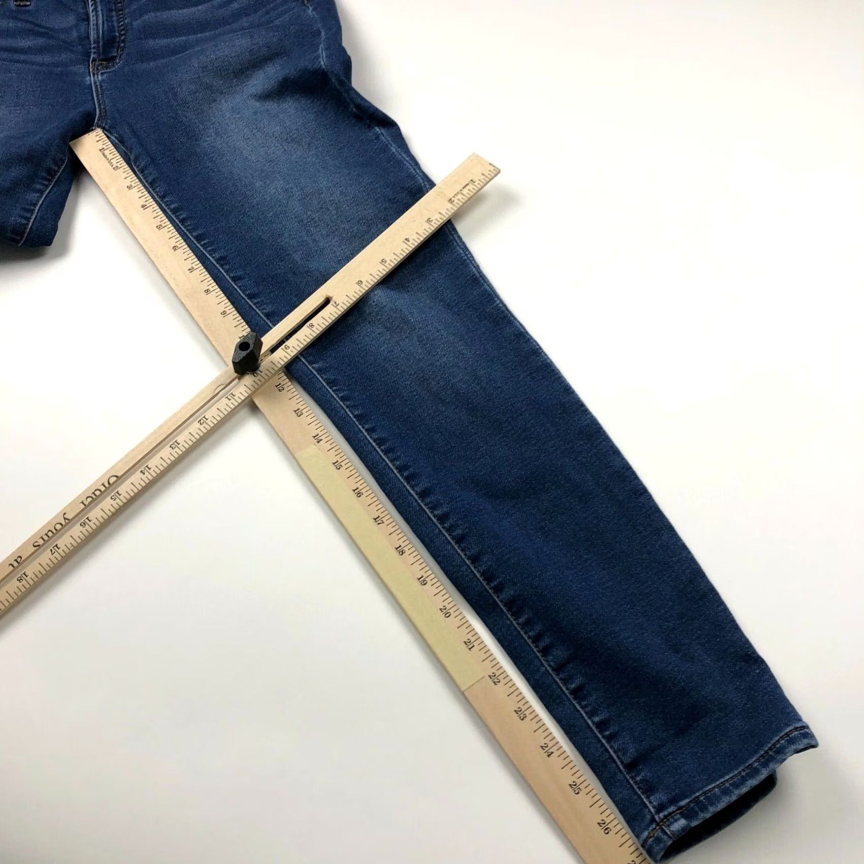 J.Crew VINTAGE J.CREW Skinny Jeans 28 Tag 27L Stretch Denim Women Regular Waist 28 Inseam 27 Width Blue 27 28 Stretch Jeans Size 27" / US 4 / IT 40 - 3 Thumbnail
