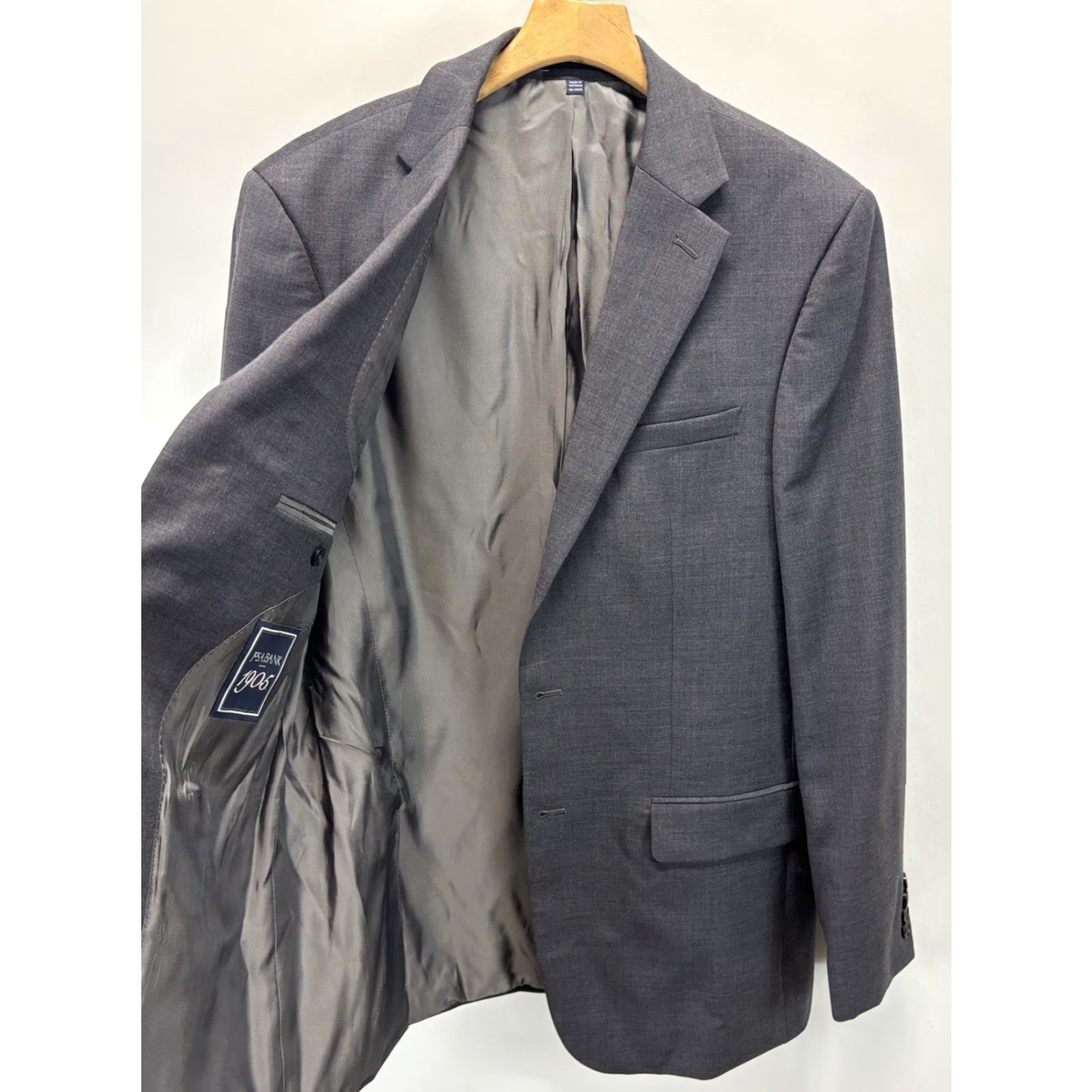 Jos. A. Bank Jos A Bank 1905 2pc Suit Jacket 42L Pants 34x31.5 Blue 100% Wool Men’s Size 42R - 4 Thumbnail
