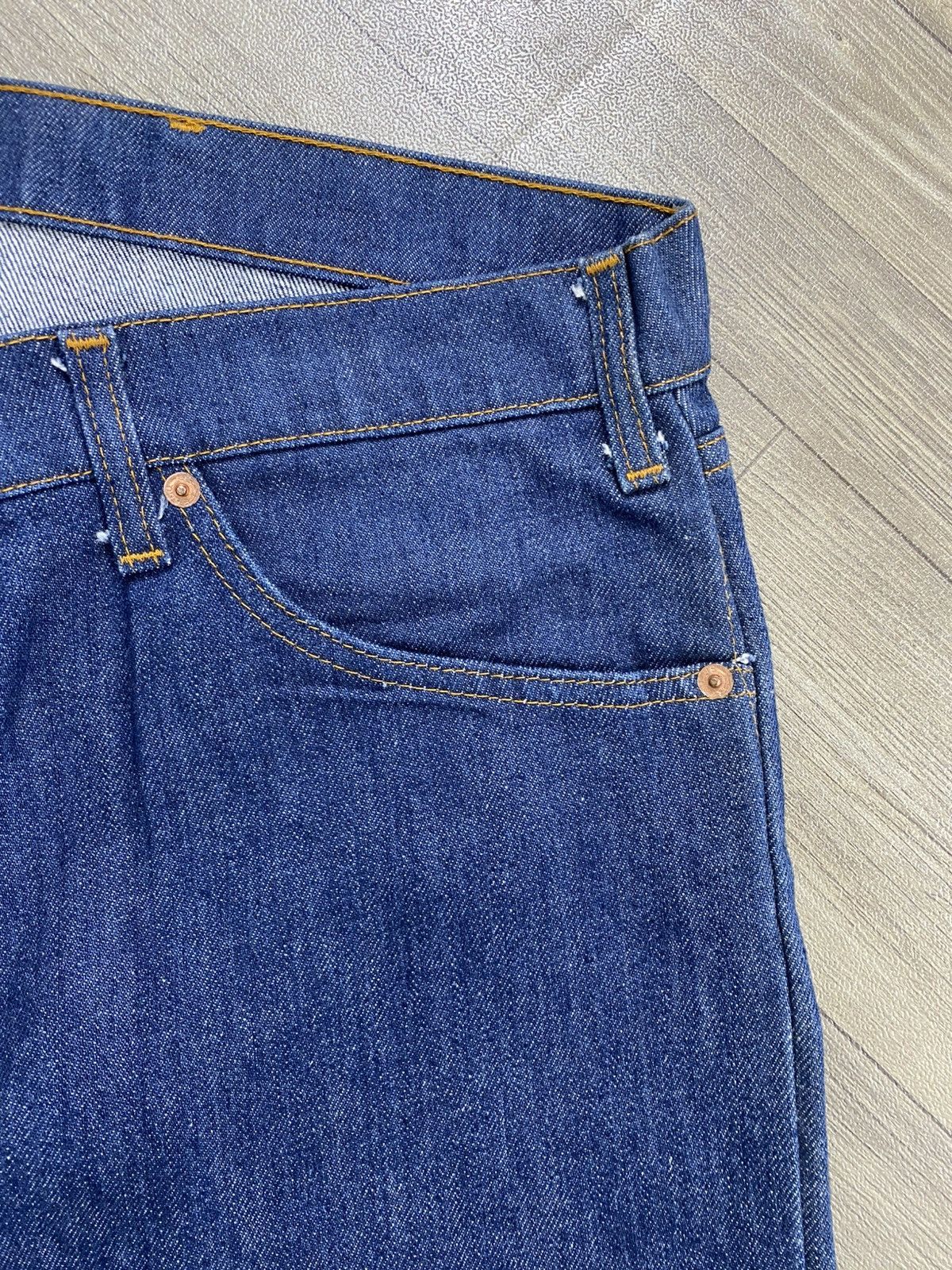 Levi's Vintage Clothing 🇺🇸1970s Vintage Levis 505-0917 Orange Tab Indigo Baggy Jeans Size US 38 / EU 54 - 6 Thumbnail