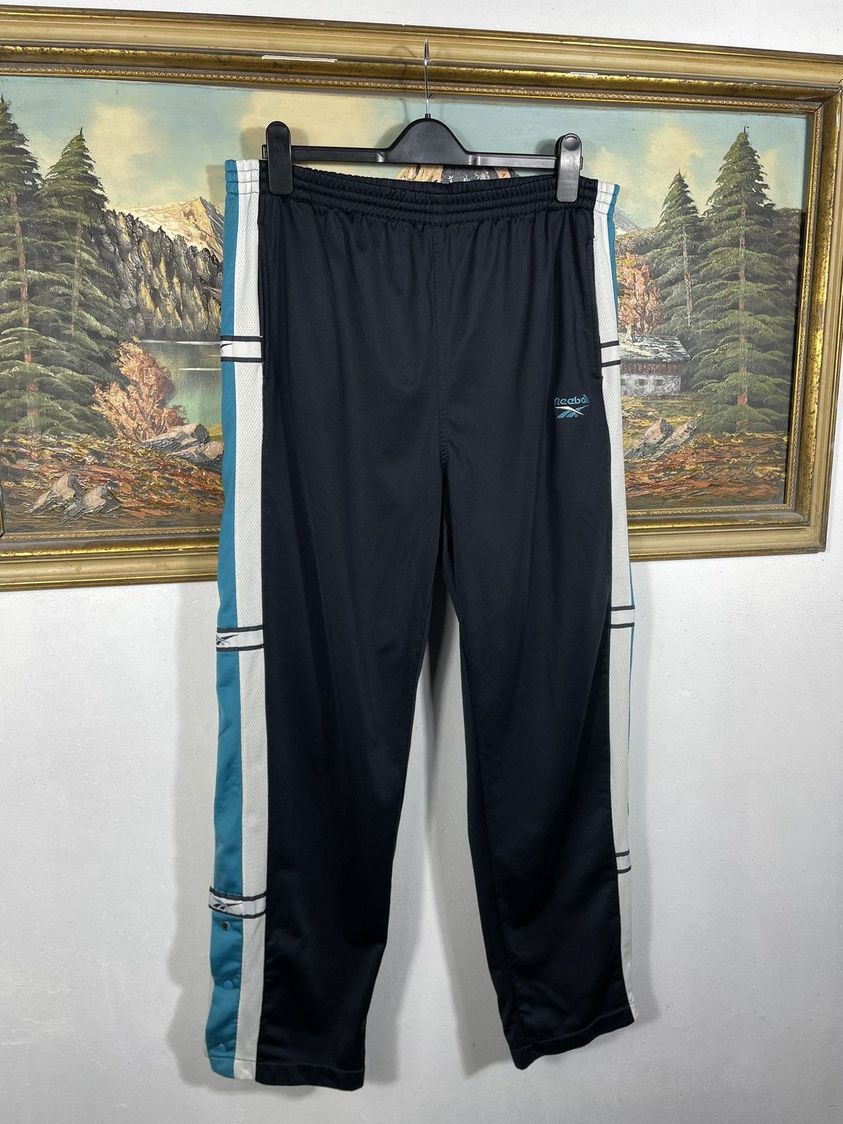 Reebok × Vintage Reebok retro 00s baggy loose trousers blockcore hiphop skate Size US 36 / EU 52 - 3 Thumbnail