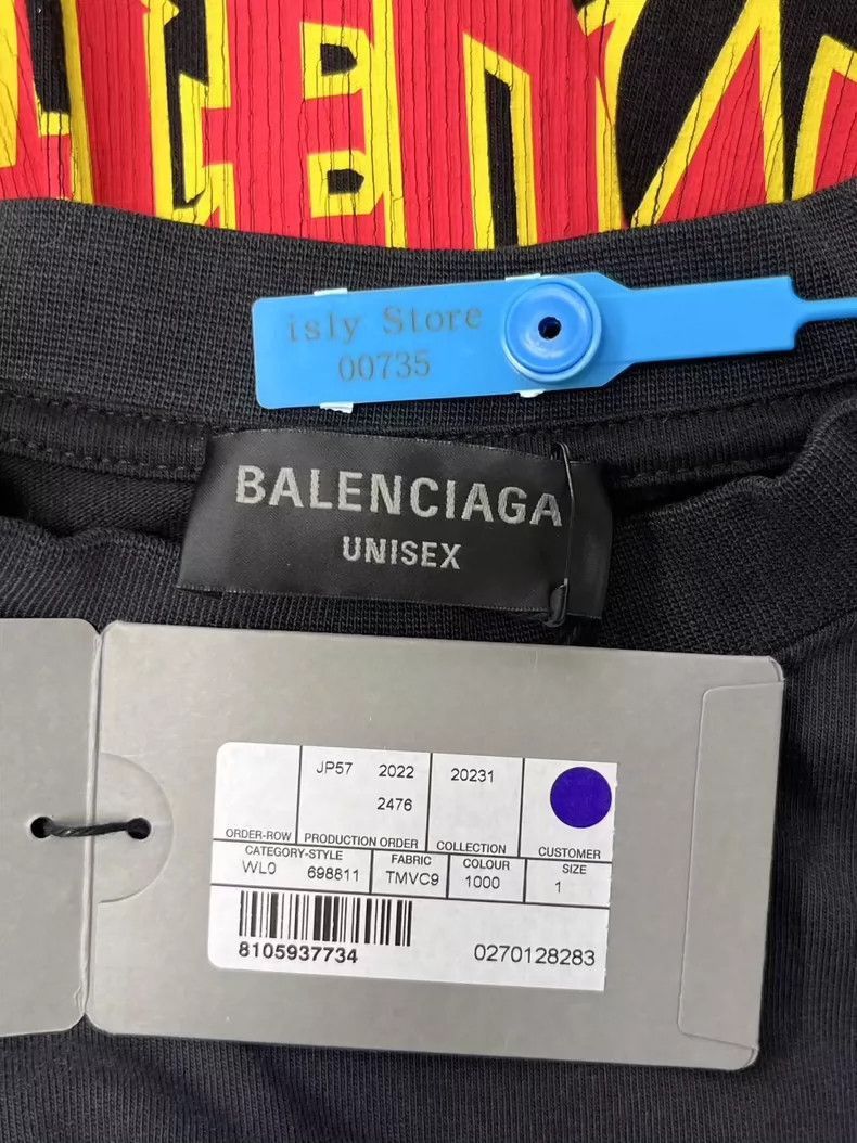 Balenciaga Balenciaga Logo Print Short Sleeve T Size US S / EU 44-46 / 1 - 4 Thumbnail