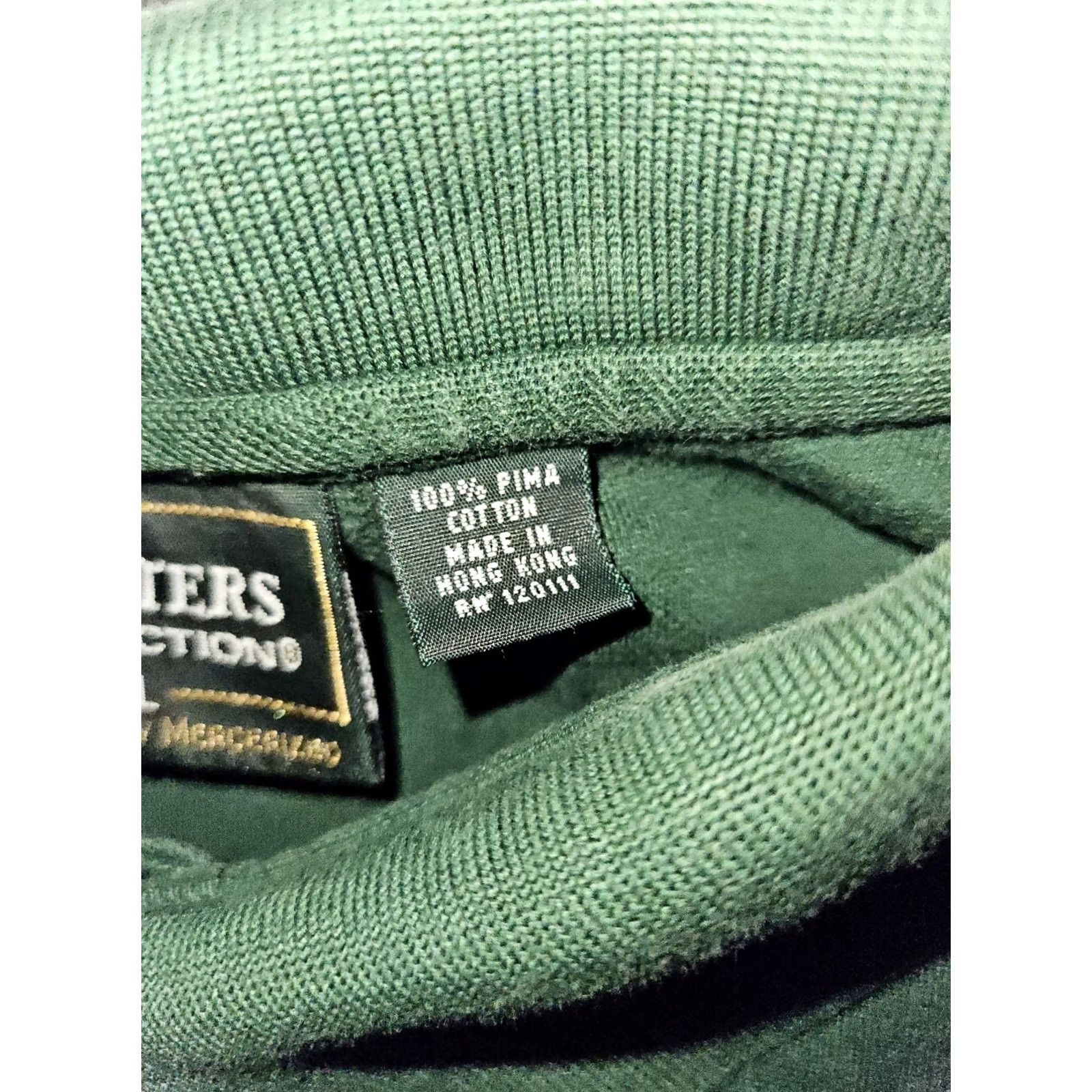 Vintage VINTAGE Master Polo Shirt Men XL Green Cotton 60s Two-Ply Short Sleeve Solid Classic Sports Dad Size US XL / EU 56 / 4 - 7 Thumbnail