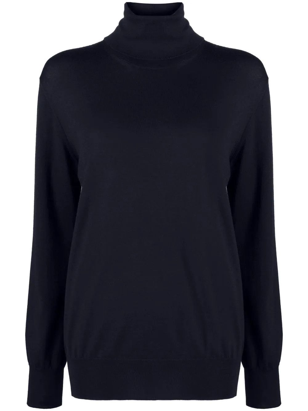 Jil Sander o1y1025 Turtleneck Sweater in Midnight Blue Size XS / US 0-2 / IT 36-38 - 1 Thumbnail