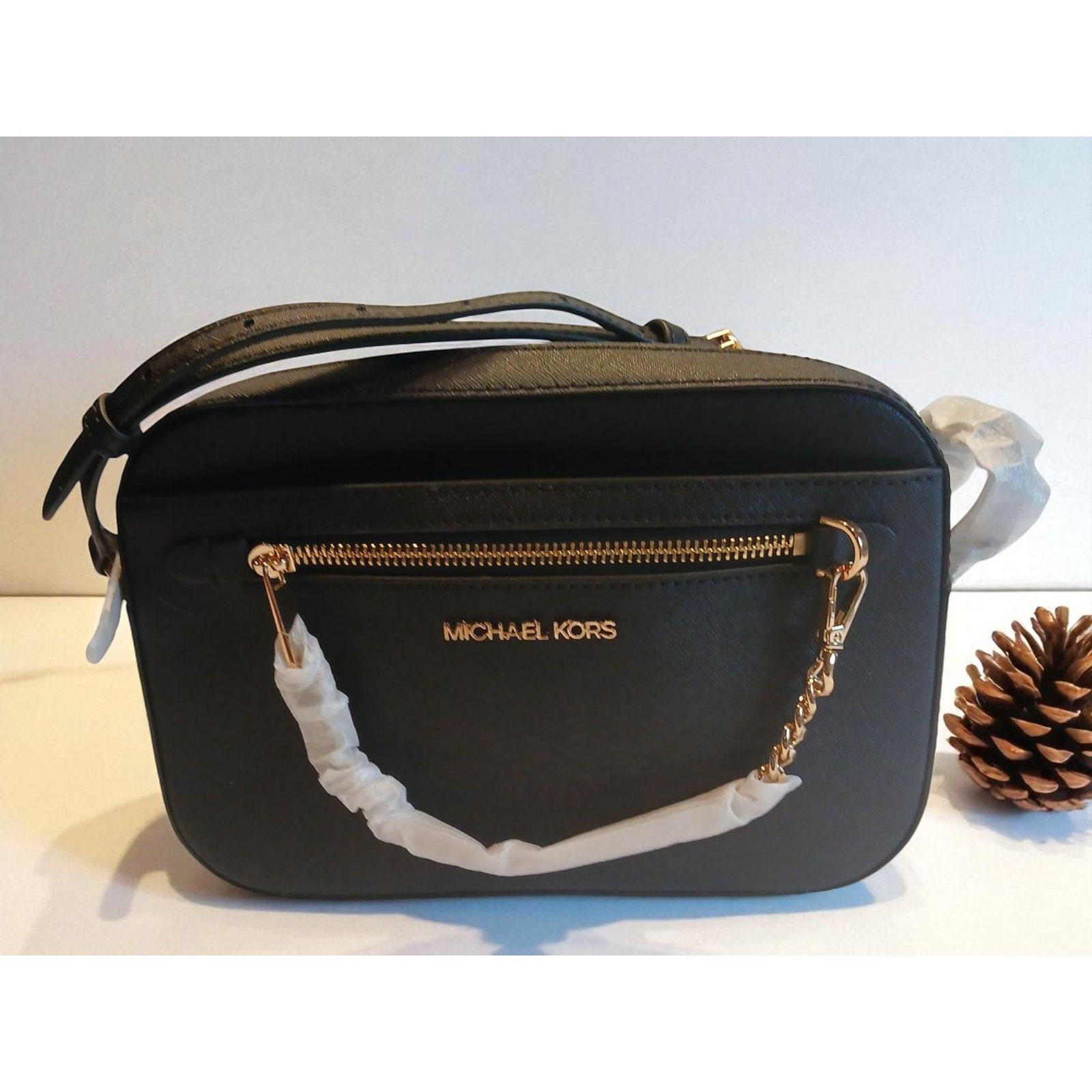 Michael Kors Michael Kors Jet Set Large Saffiano Leather Crossbody Bag Size ONE SIZE - 6 Thumbnail