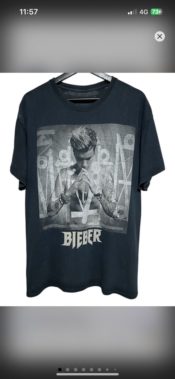 Justin Bieber Faded Justin Bieber Purpose Tour Size US L / EU 52-54 / 3 - 2 Thumbnail