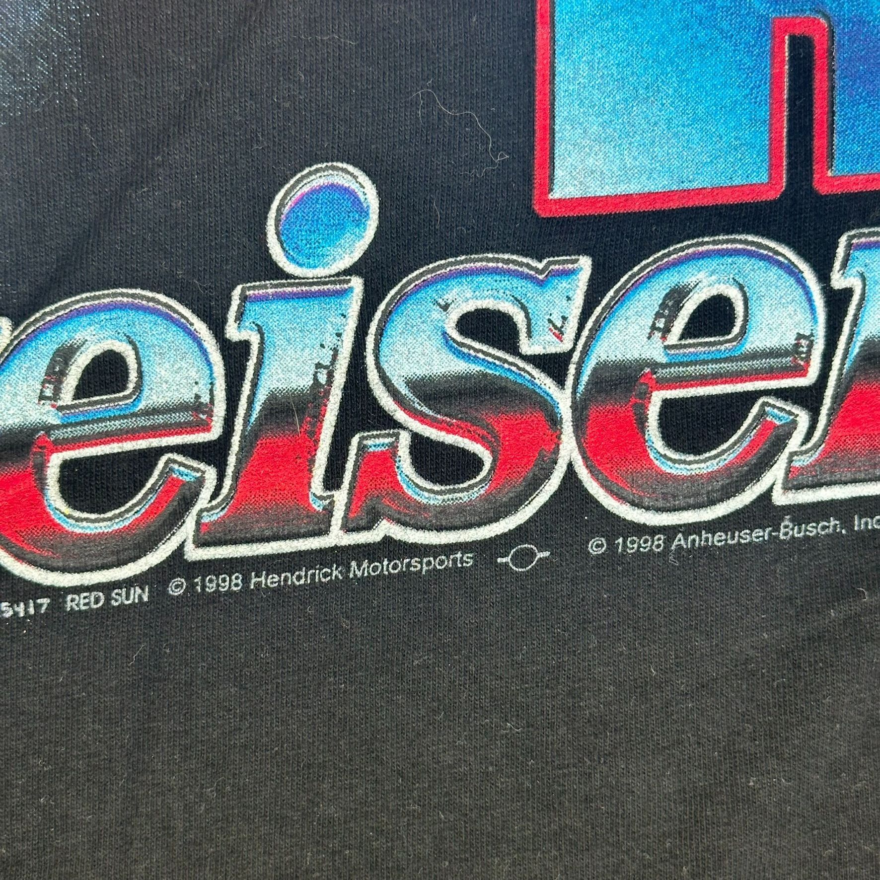 Budweiser Vintage 90s NASCAR Budweiser Racing T-Shirt 1998 Grunge Stre Size US L / EU 52-54 / 3 - 3 Thumbnail