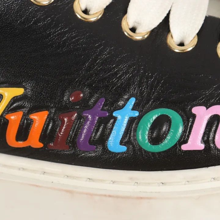 Louis Vuitton Louis Vuitton Black Low-Top Sneakers for Women -2508 Size US 7 / IT 37 - 2 Thumbnail