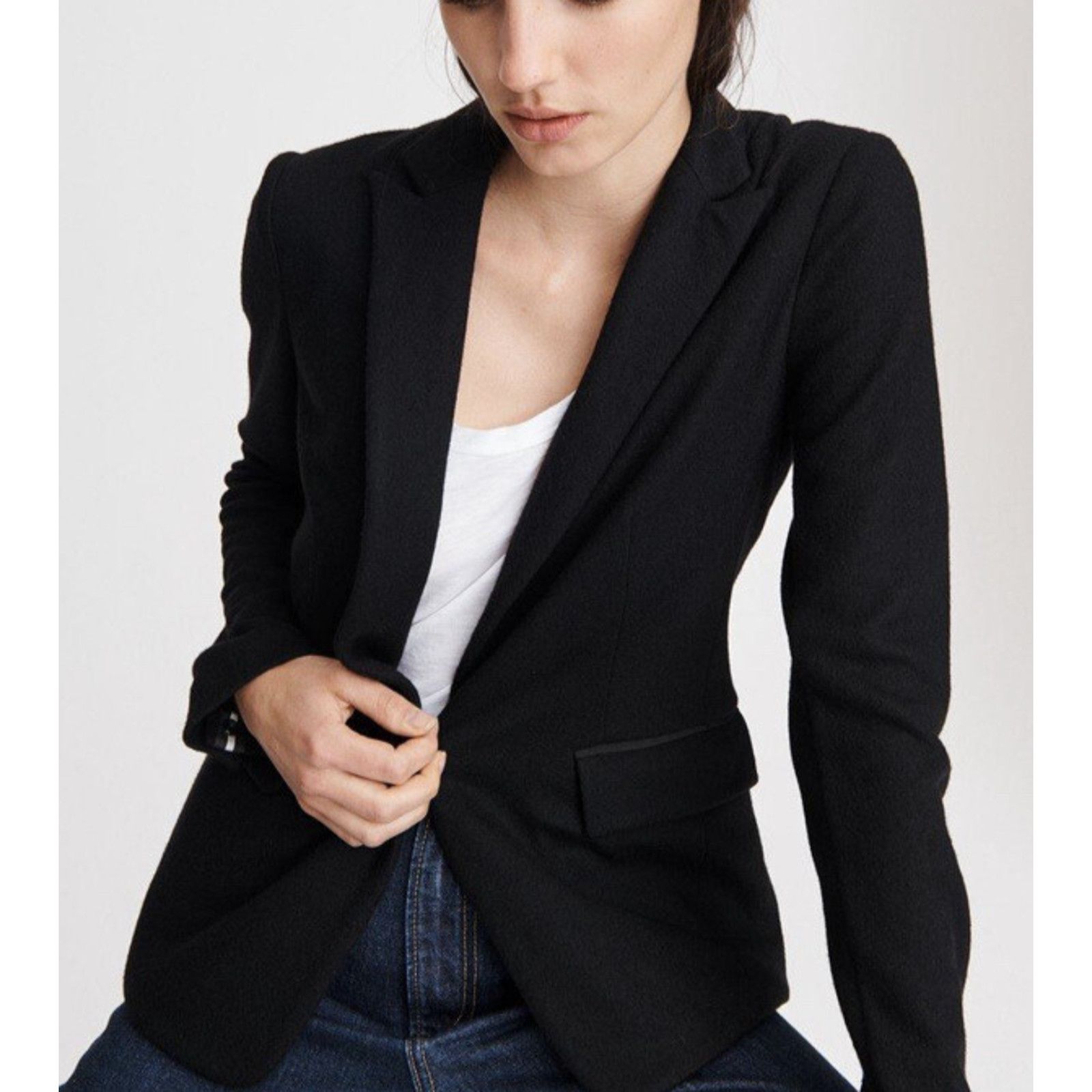 Rag & Bone rag & bone Lexington Wool Blazer size 0 Made In USA A003012 Size XS / US 0-2 / IT 36-38 - 4 Thumbnail