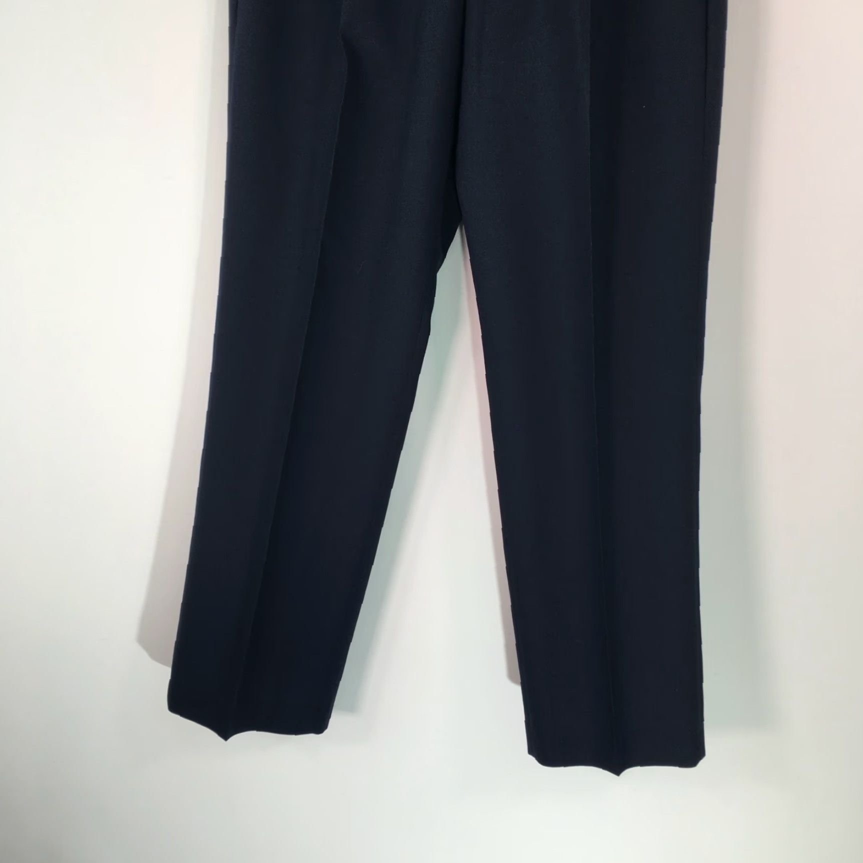 Jim Thompson Rainy Day Wools by Thomson Dress Pants - Black Pleated Front, High Rise, Straight Leg - Men's 34x30 Size Size US 34 / EU 50 - 4 Thumbnail