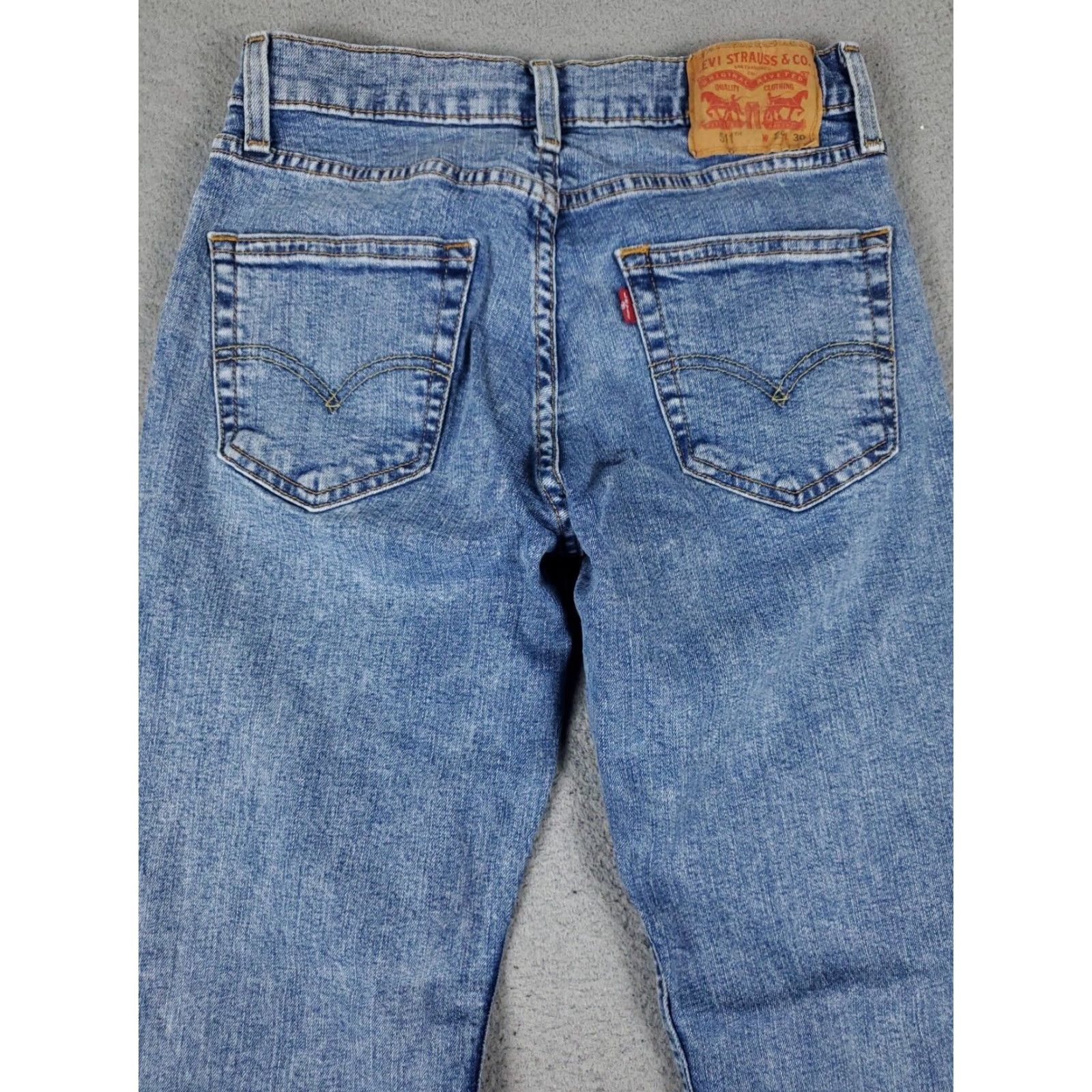 Levi's Levi's 511 Jeans Blue Slim Fit Straight Leg 29x30 Men's Denim Pants Size US 29 - 7 Thumbnail