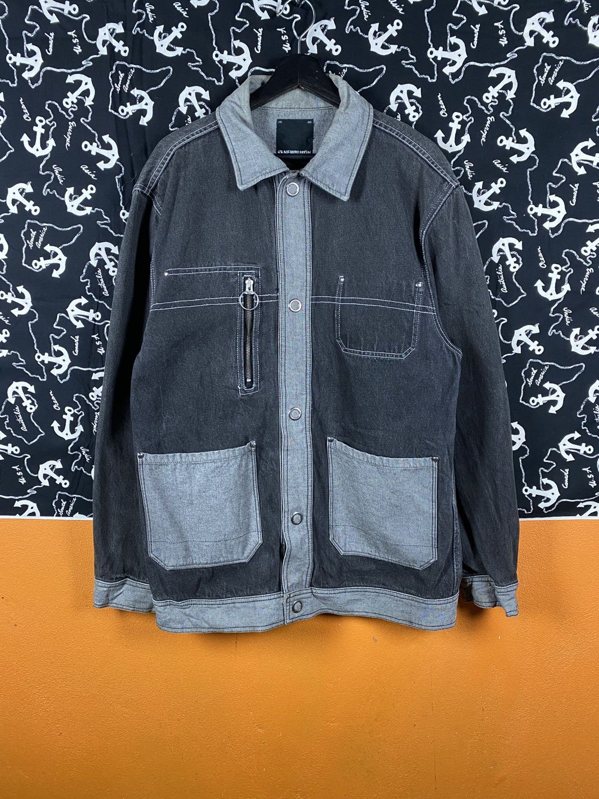 Vintage Newburgh The Original Two-Tone Denim Work Jacket Size US L / EU 52-54 / 3 - 3 Thumbnail