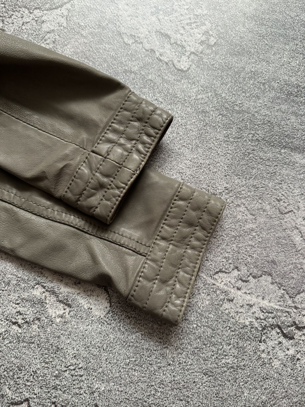 Armani × Emporio Armani Emporio Armani Jeans I38/US4/F34 long leather jacket coat Size S / US 4 / IT 40 - 21 Thumbnail
