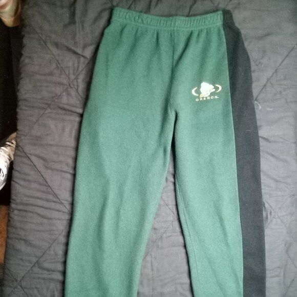 NCAA × Vintage Vintage 90s Oregon Ducks Fleece Sweat Pants Joggers Size US 32 / EU 48 - 3 Thumbnail