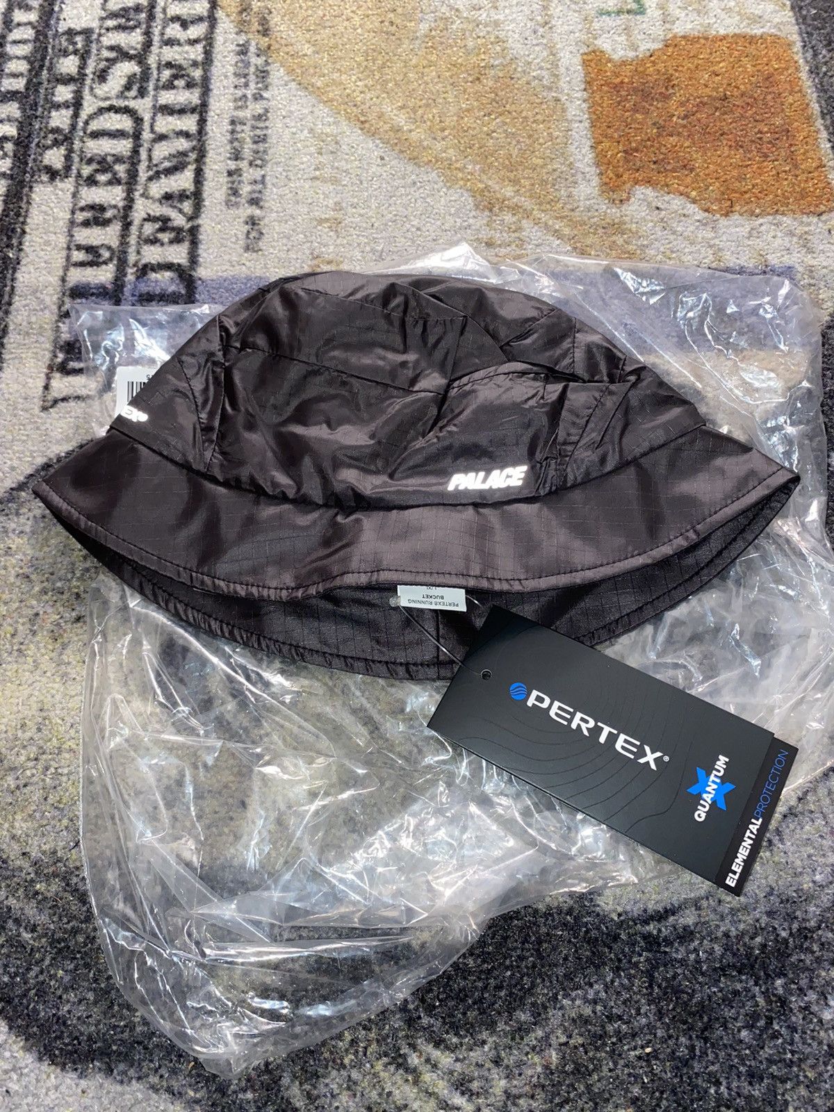image of Palace Pertex Running Bucket Hat (Large/xlarge) in Black, Men's