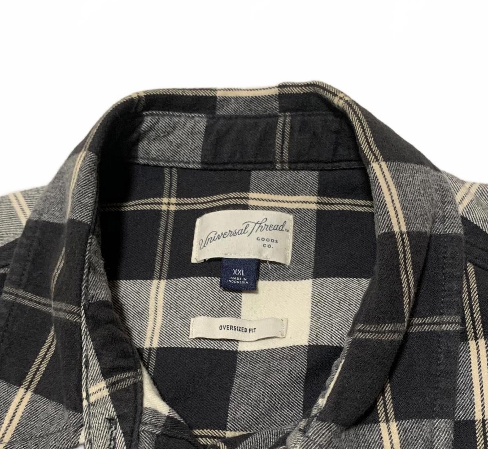 Other Universal Thread Men's XXL Black White Plaid Shirt Size US XXL / EU 58 / 5 - 3 Thumbnail