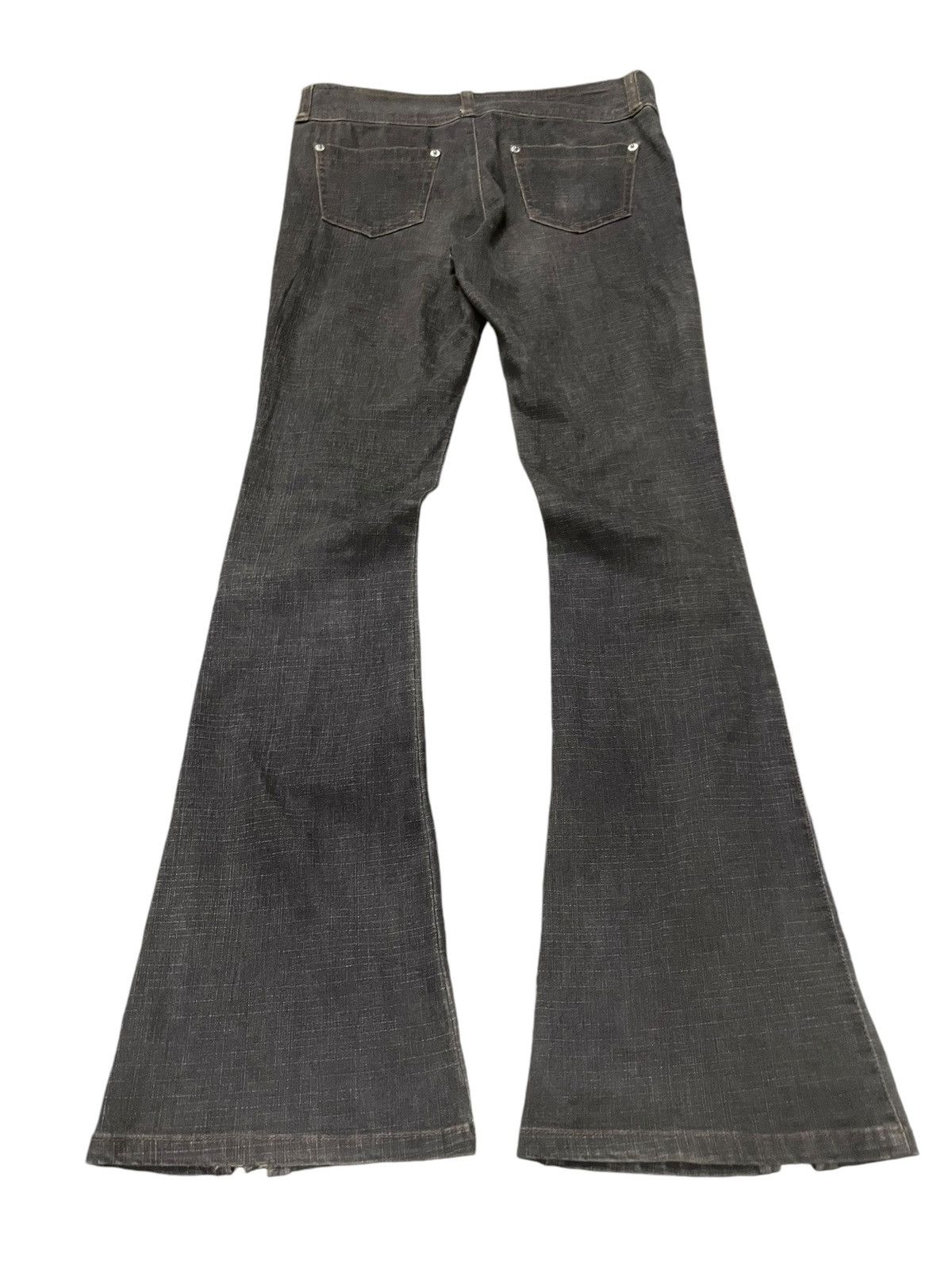 Le Grande Bleu (L.G.B.) JokyGal Japan Zip up Flare Stacked Jeans Size US 28 / EU 44 - 10 Thumbnail