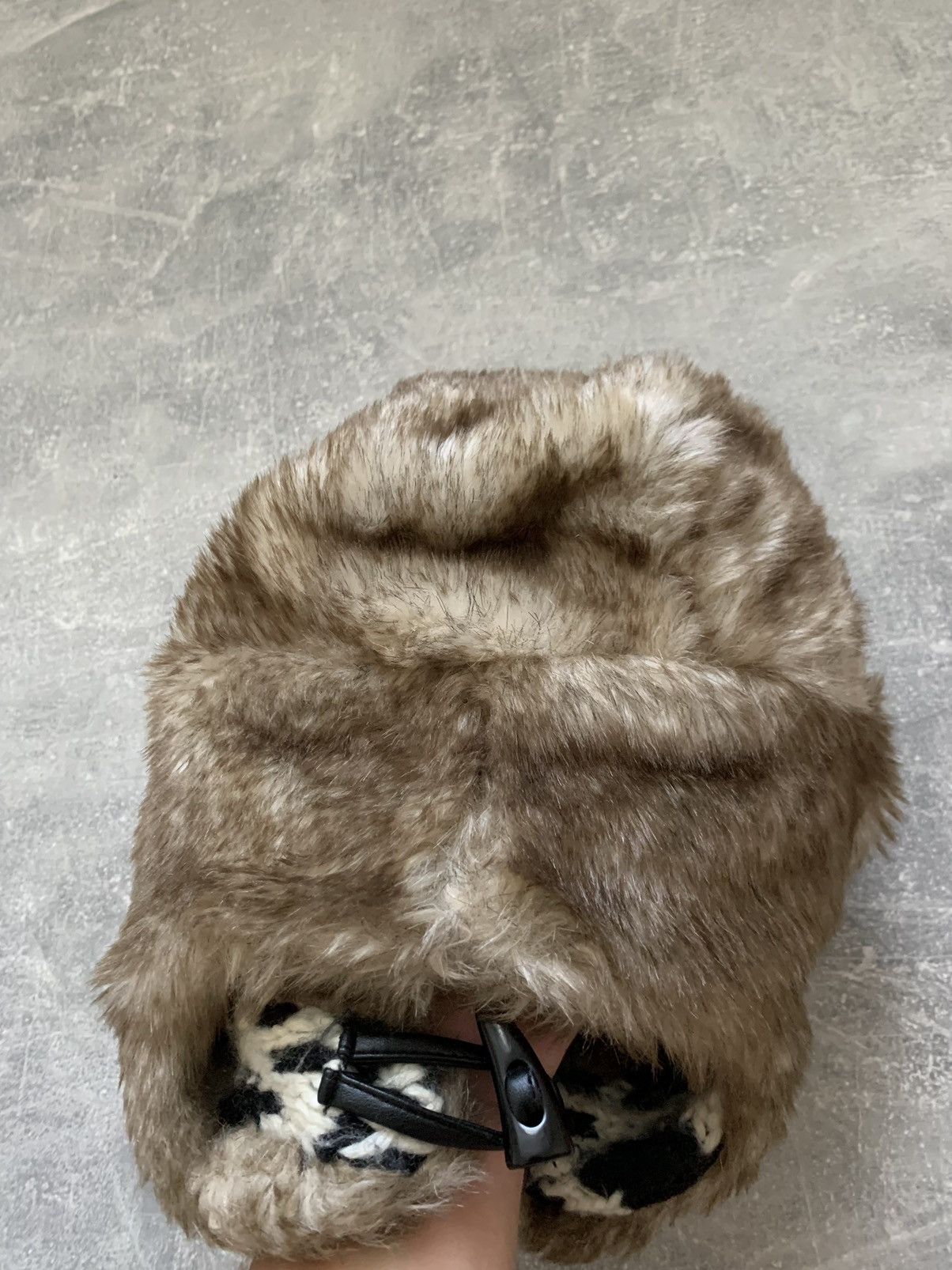Japanese Brand × Vintage Vintage fuzzy mohair japanese ushanka hat avant garde Size ONE SIZE - 5 Thumbnail