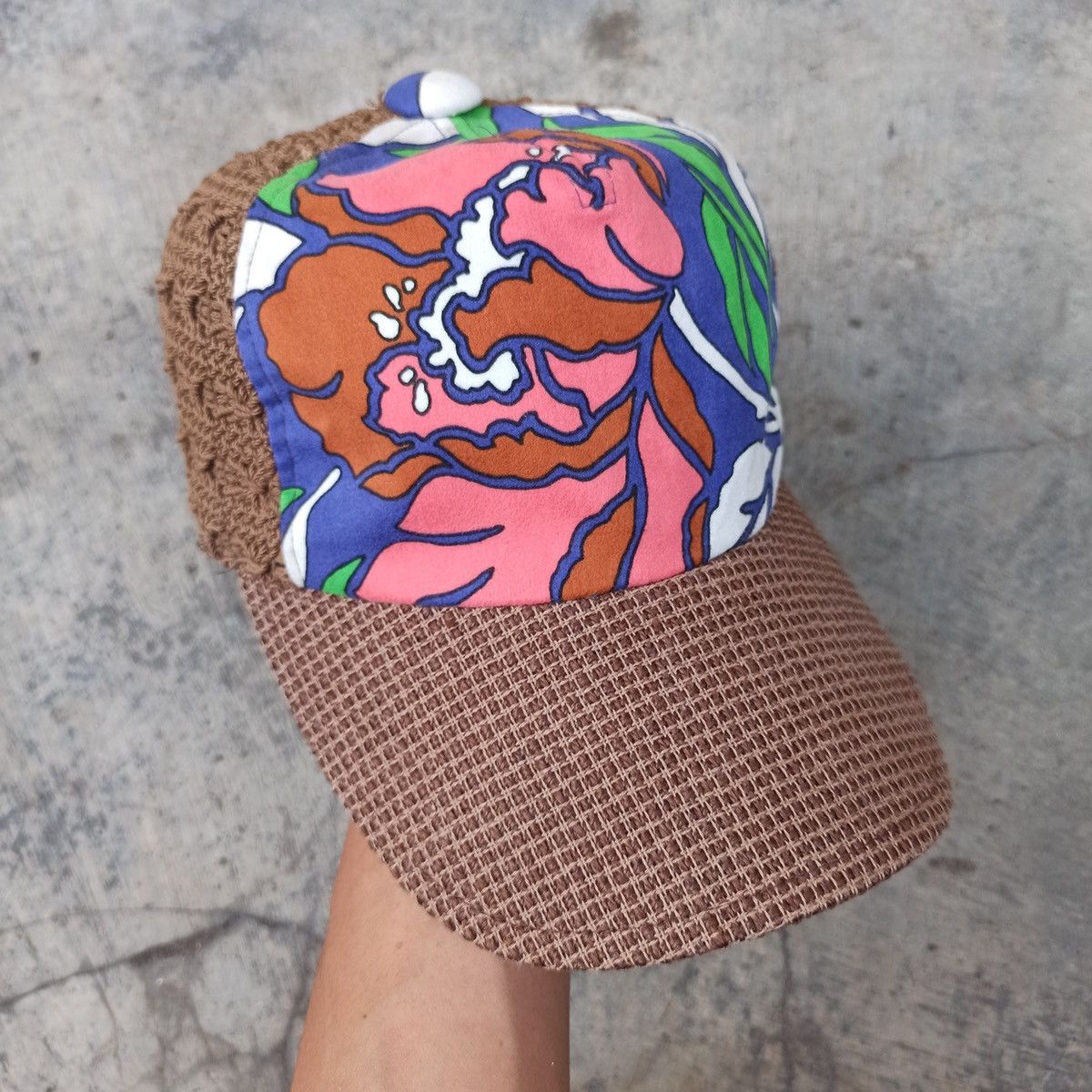 CA4LA × Japanese Brand Unique Knit straw and floral ca4la hat Size ONE SIZE - 10 Thumbnail