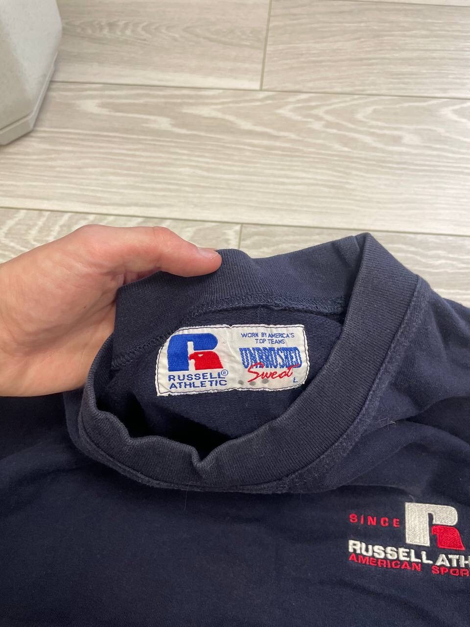 Russell Athletic × Vintage Vintage Russell Athletic Baggy Sweatshirt Y2K Size US L / EU 52-54 / 3 - 3 Thumbnail