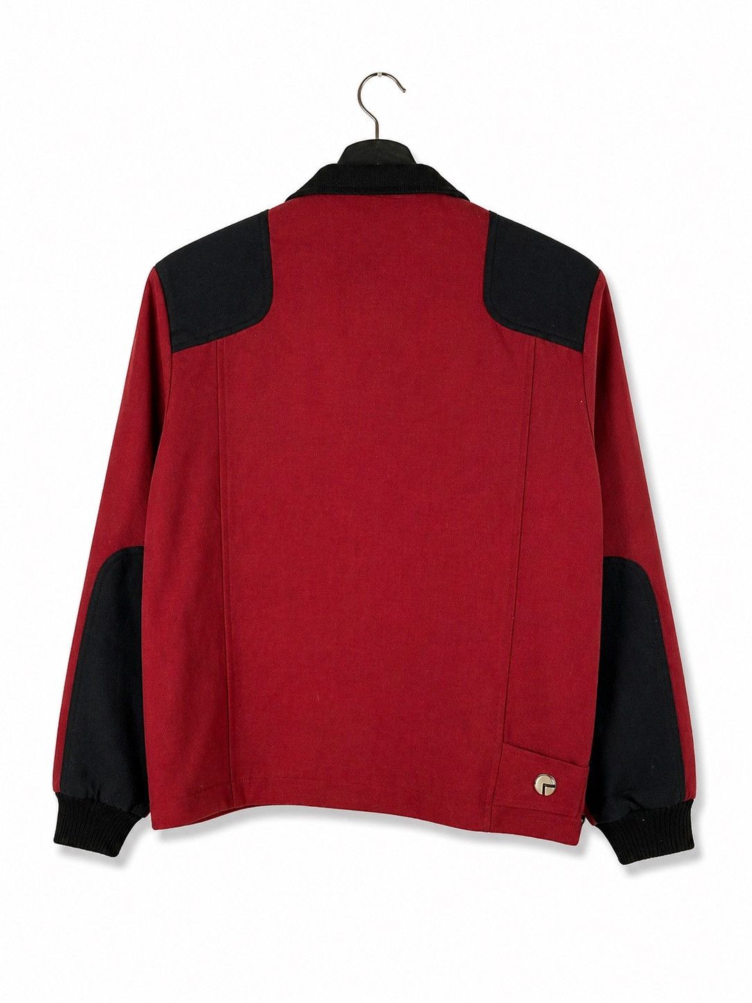 Fusalp Fusalp Vintage Ski Red Black Snap Button Utility Jacket Size US M / EU 48-50 / 2 - 2 Thumbnail